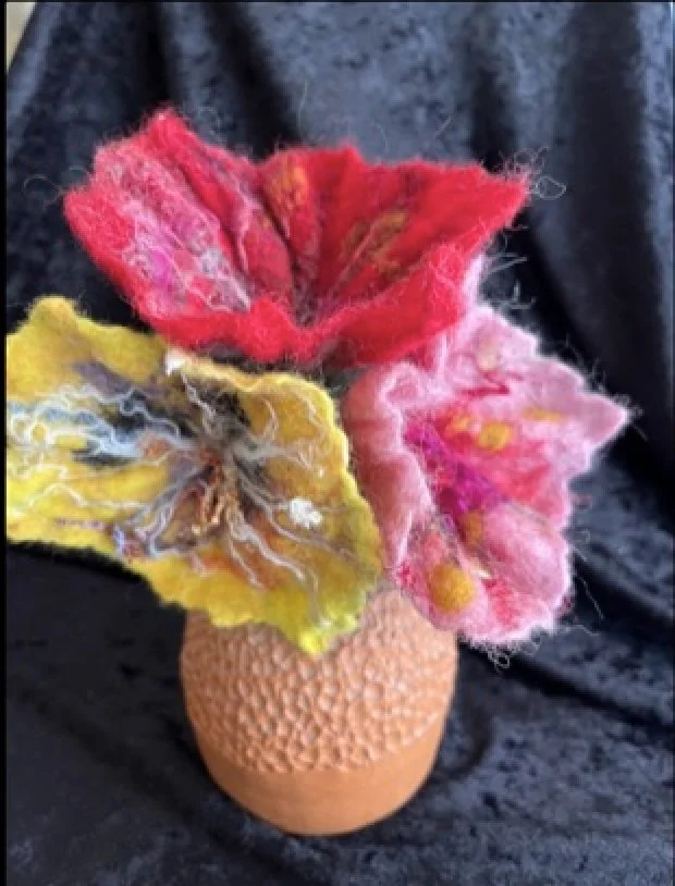 Wool Flowers