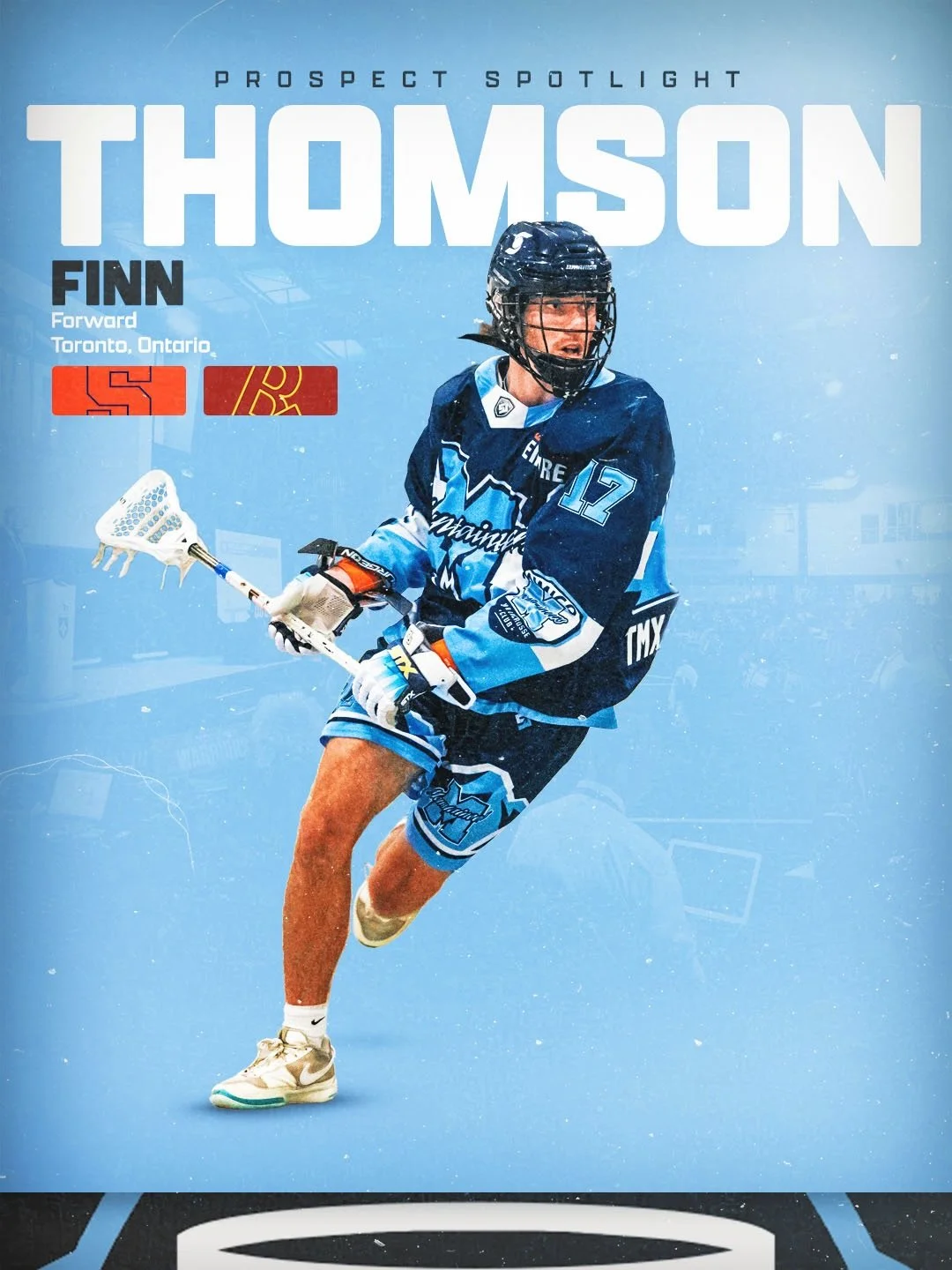 One of the forwards vying to go first overall in the 2026 @nll Draft, @finn_thomson17 is a righty who can be the future of a team&rsquo;s offence ⏳