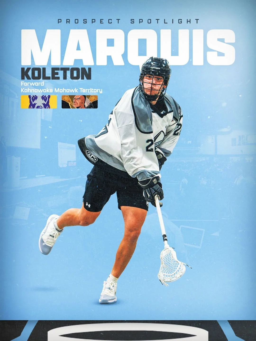 @koleton.marquis is absolutely ELECTRIC out the front door ⚡️

The righty forward can do it all, and he&rsquo;s going to be an impact player for whoever selects him in the 2026 @nll Draft