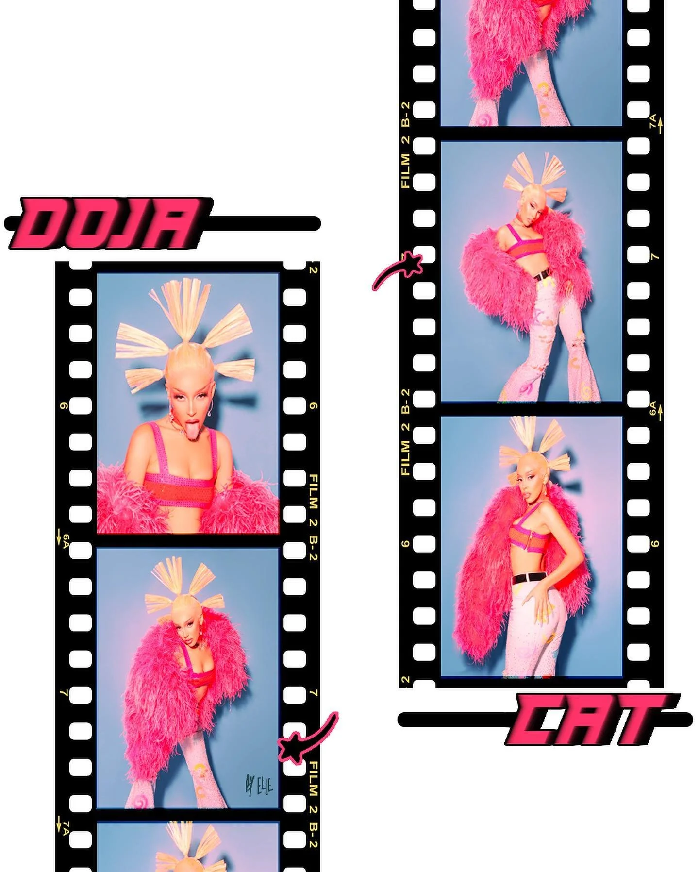 Doja on film 🎞 @jpwphoto @dojacat 

#adobephotoshop #dojacat #film #filmroll #kissmemore #filter #pink #blue #photoshoot #jpw