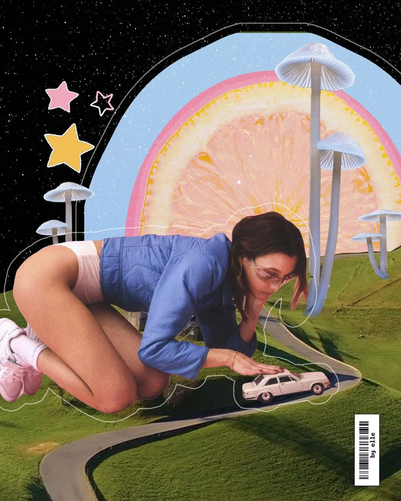 @emmachamberlain 🍋 #emmachamberlain #adidasoriginals #space #stars #mushrooms #graphicdesign #adobephotoshop #adobe