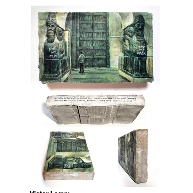 Victor Leguy |
Not my place -Take me back (série: Despetáculo
Souvenir), 2026, 1a versão. Desenho sobre concreto.
19 x 12 x 3 cm.
R$ 6.499,00