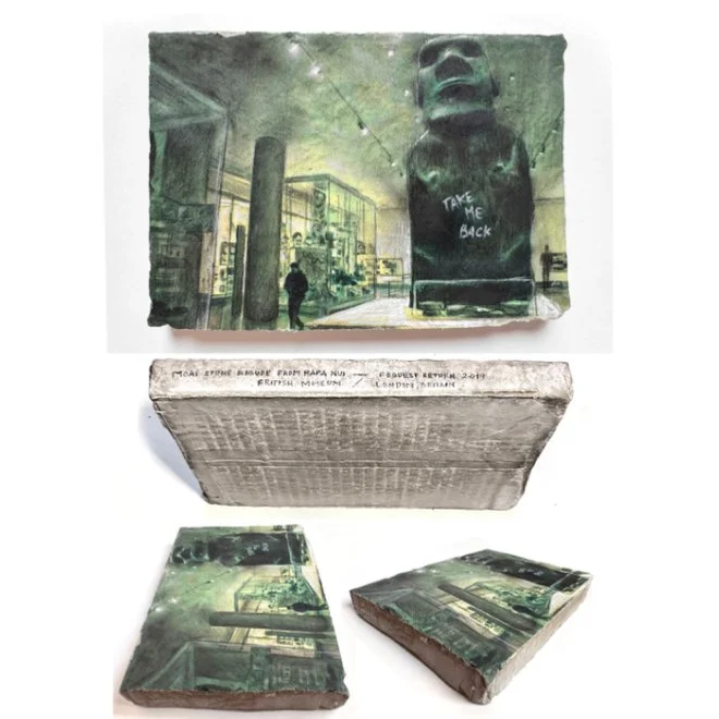 Victor Leguy |
Take me back l, 2026 (série: Despetáculo Souvenir),
2026, 1a versão. Desenho sobre concreto
23,5 x 16,5 x 3 cm.
R$ 6.499,00