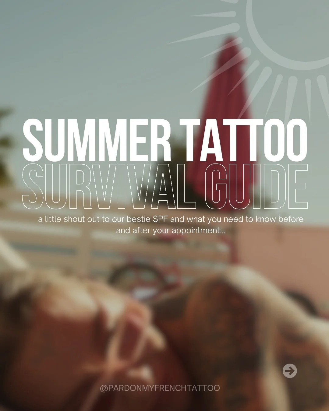 Back again regurgitating our SPF info like you&rsquo;re all my little baby birds 🐣

With the weather warming up and holiday season creeping in, here&rsquo;s your annual reminder that the sun is unfortunately not your tattoo&rsquo;s friend

A lil gui