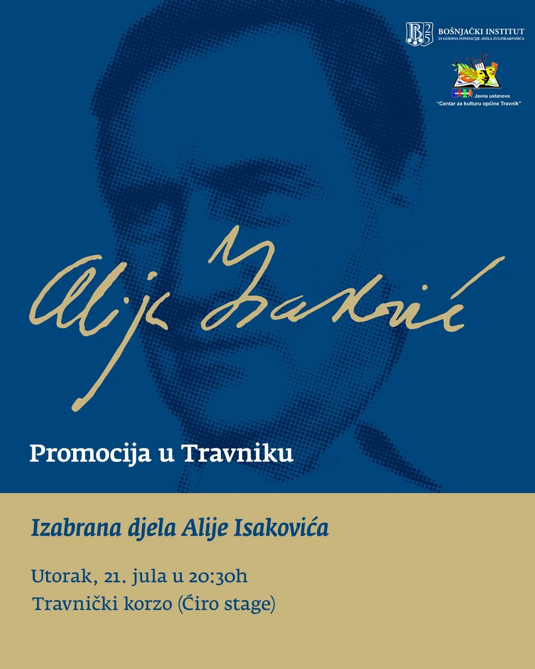 Promocija izdanja Izabrana djela Alije Isakovića u Travniku