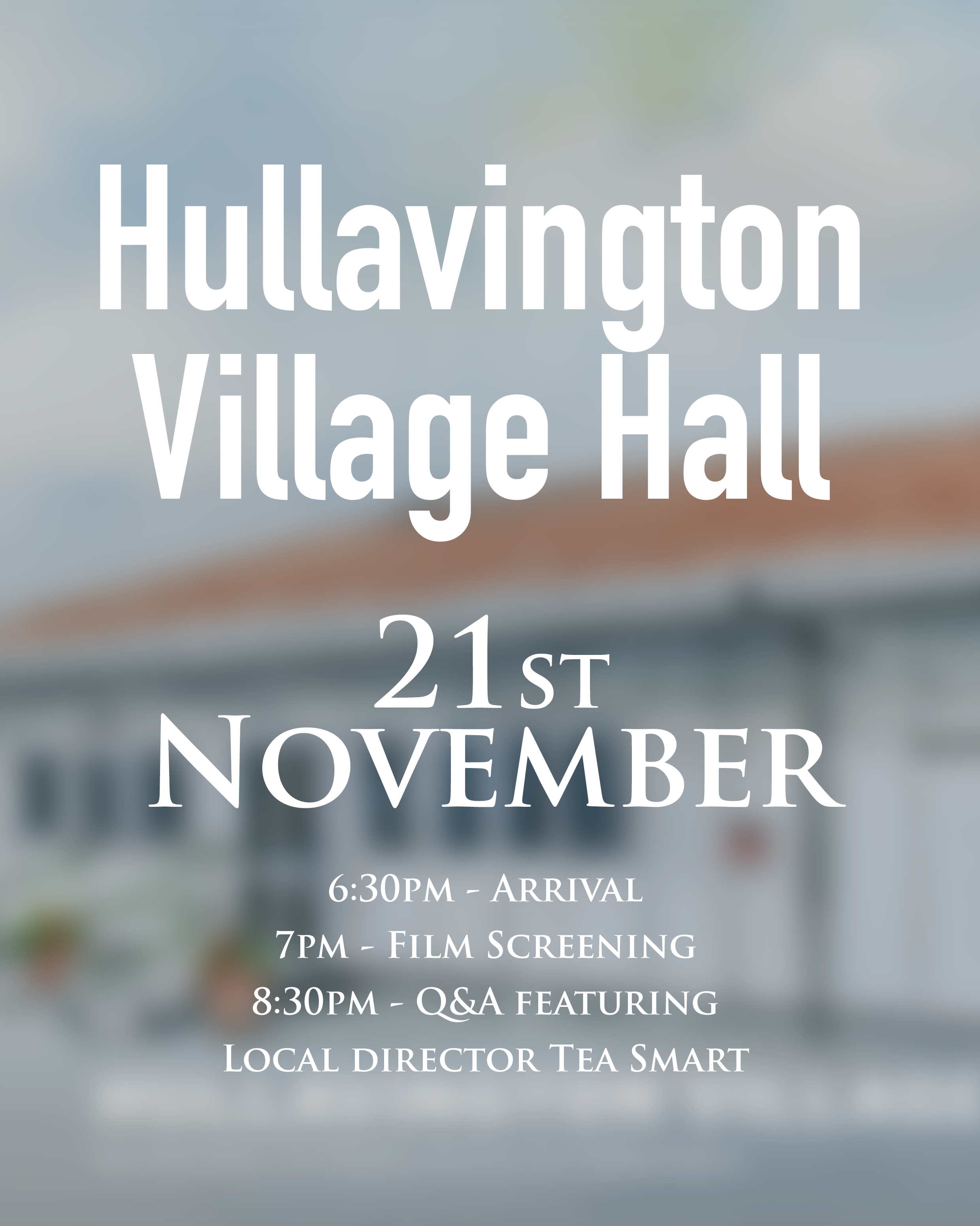 21st November - Hullavington Village Hall