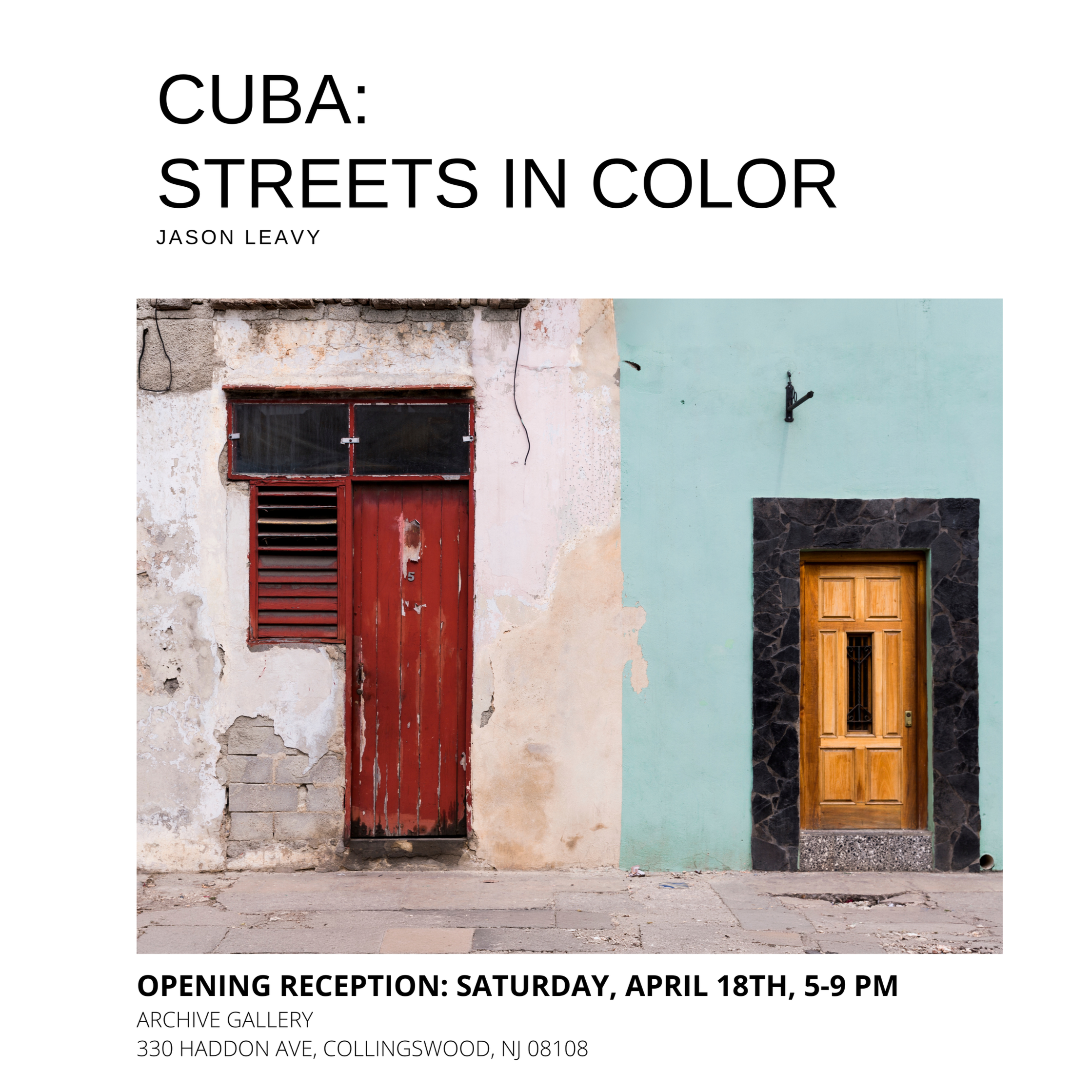 Cuba: Streets in Color Opening Reception