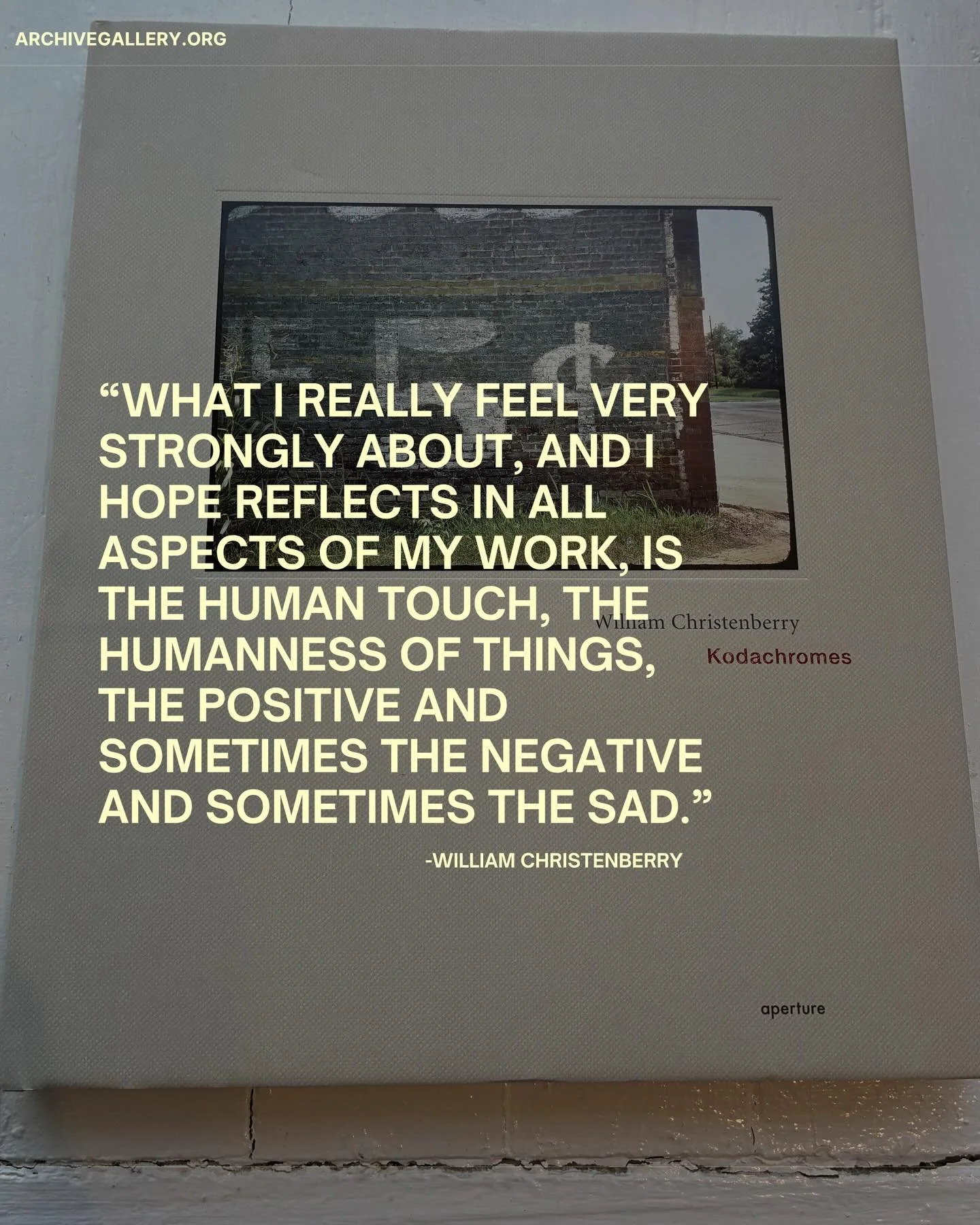 Featured Photobook: William Christenberry &ldquo;Kodachromes.&rdquo; Visit us at the Archive Gallery for more. #williamchristenberryofficial  #photobooks #photography #collingswoodnj