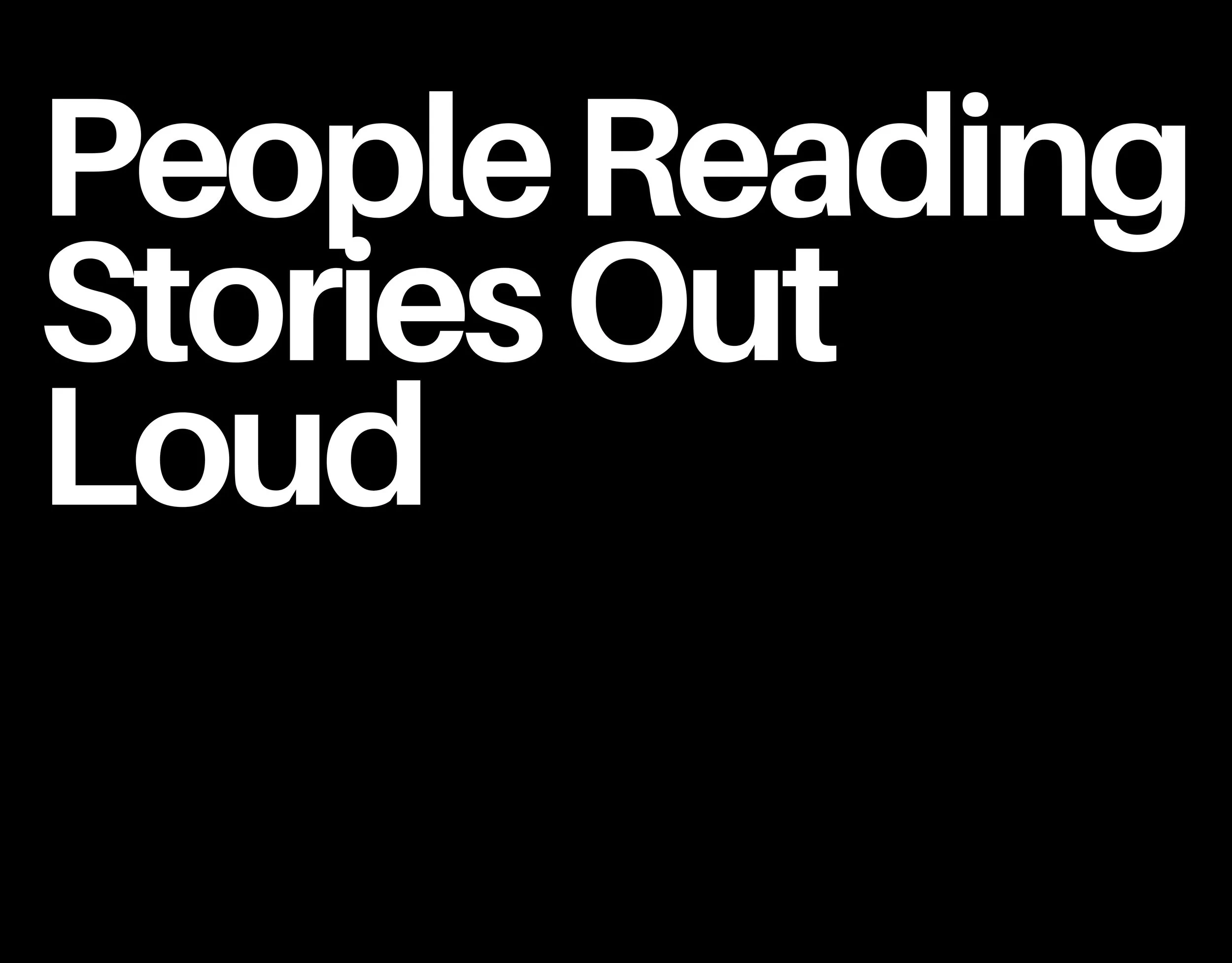 People Reading Stories Out Loud