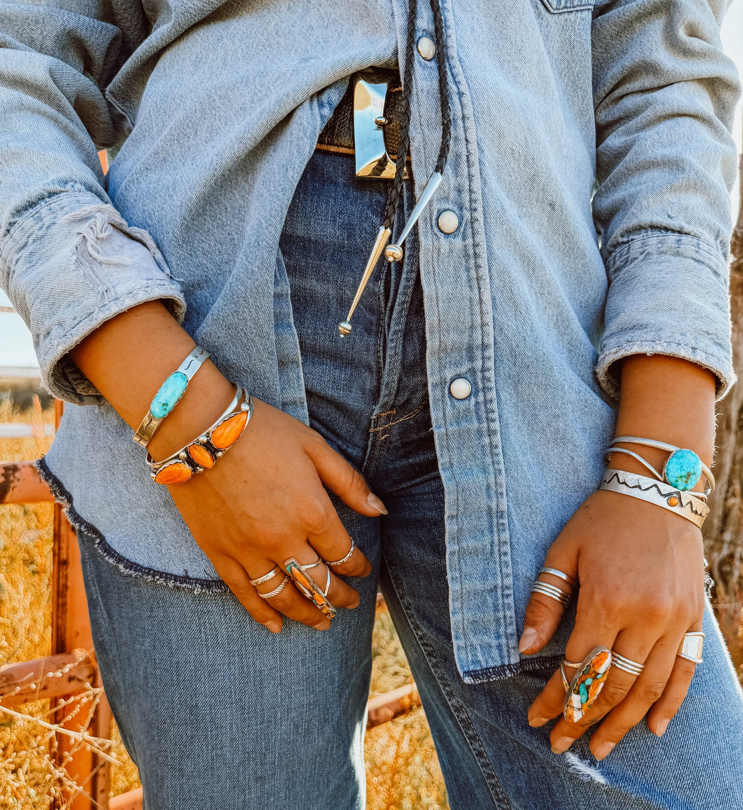 Orange Spiny Oyster Cuff
