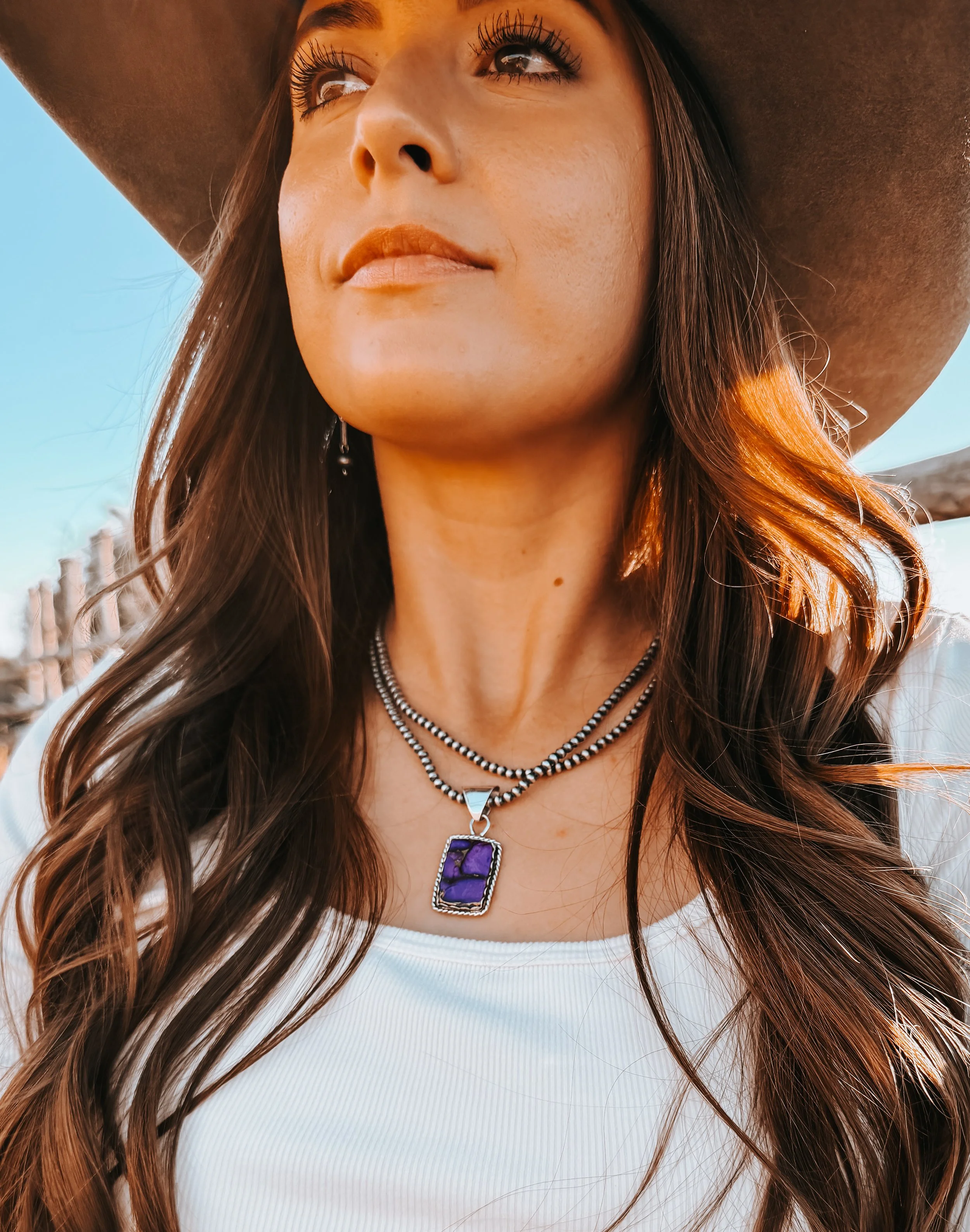 Purple Dahlia Pendant