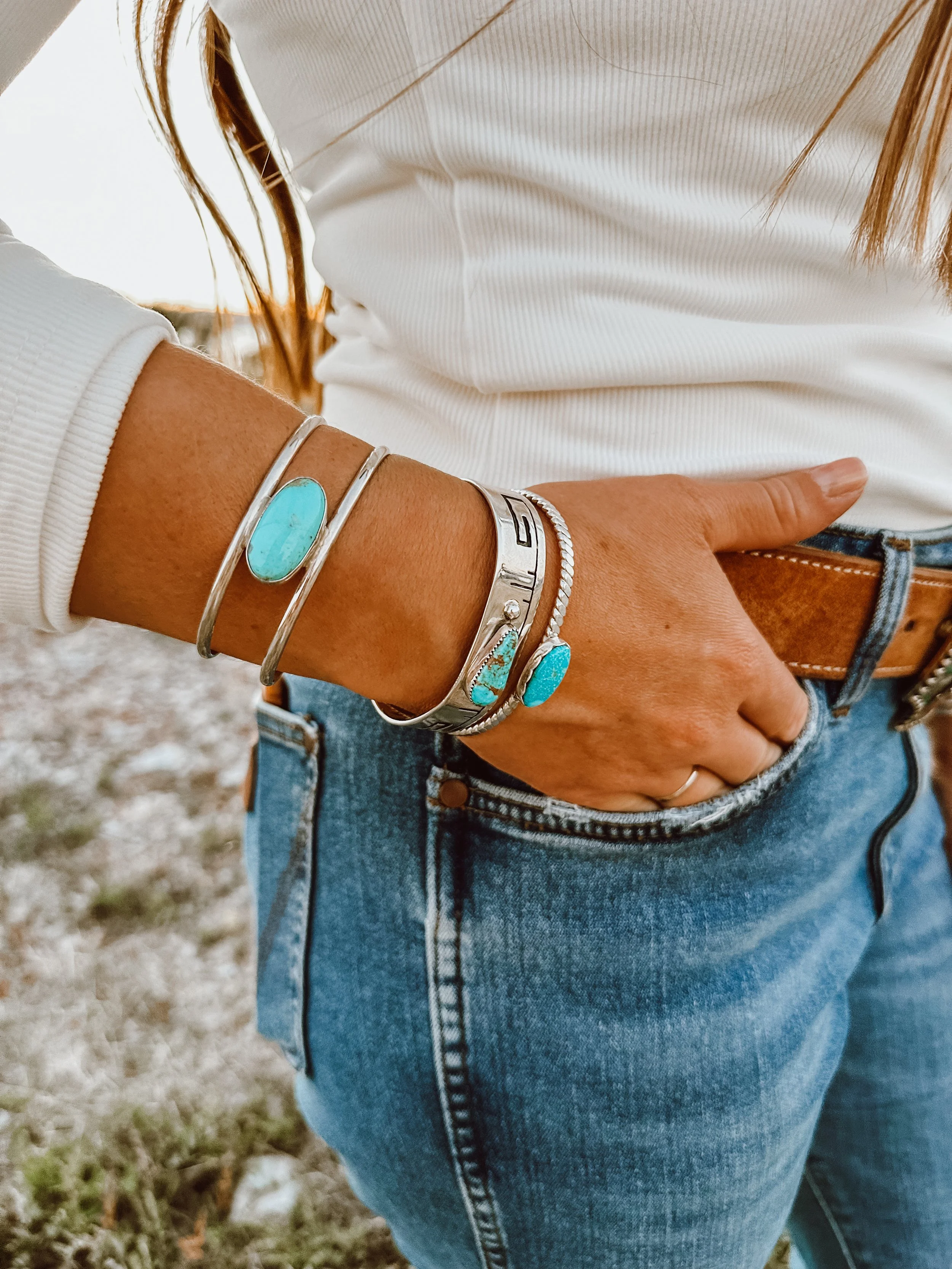 Waterweb Turquoise Stacker Cuff