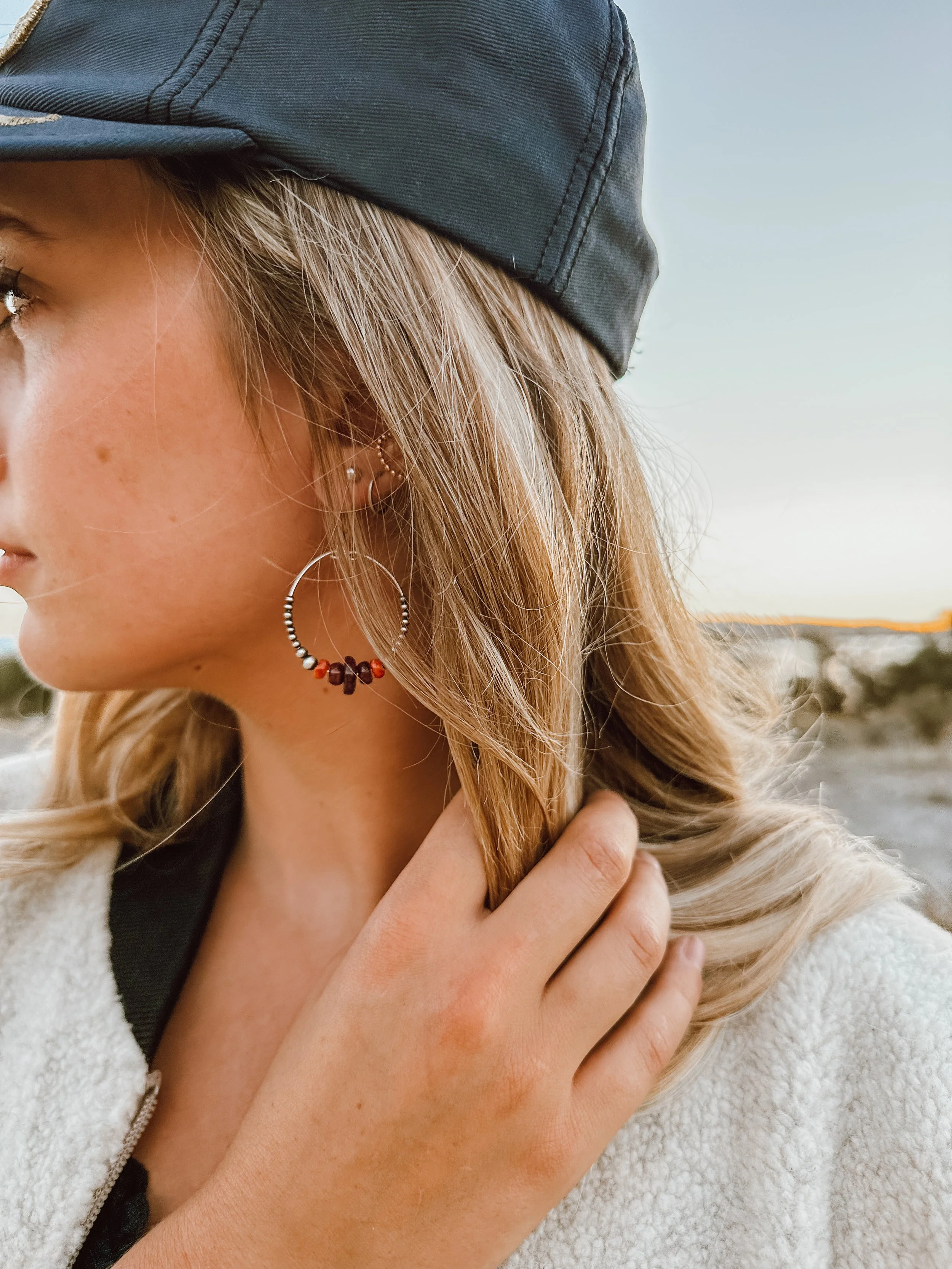 Pearl, Purple and Red Spiny Oyster Hoops
