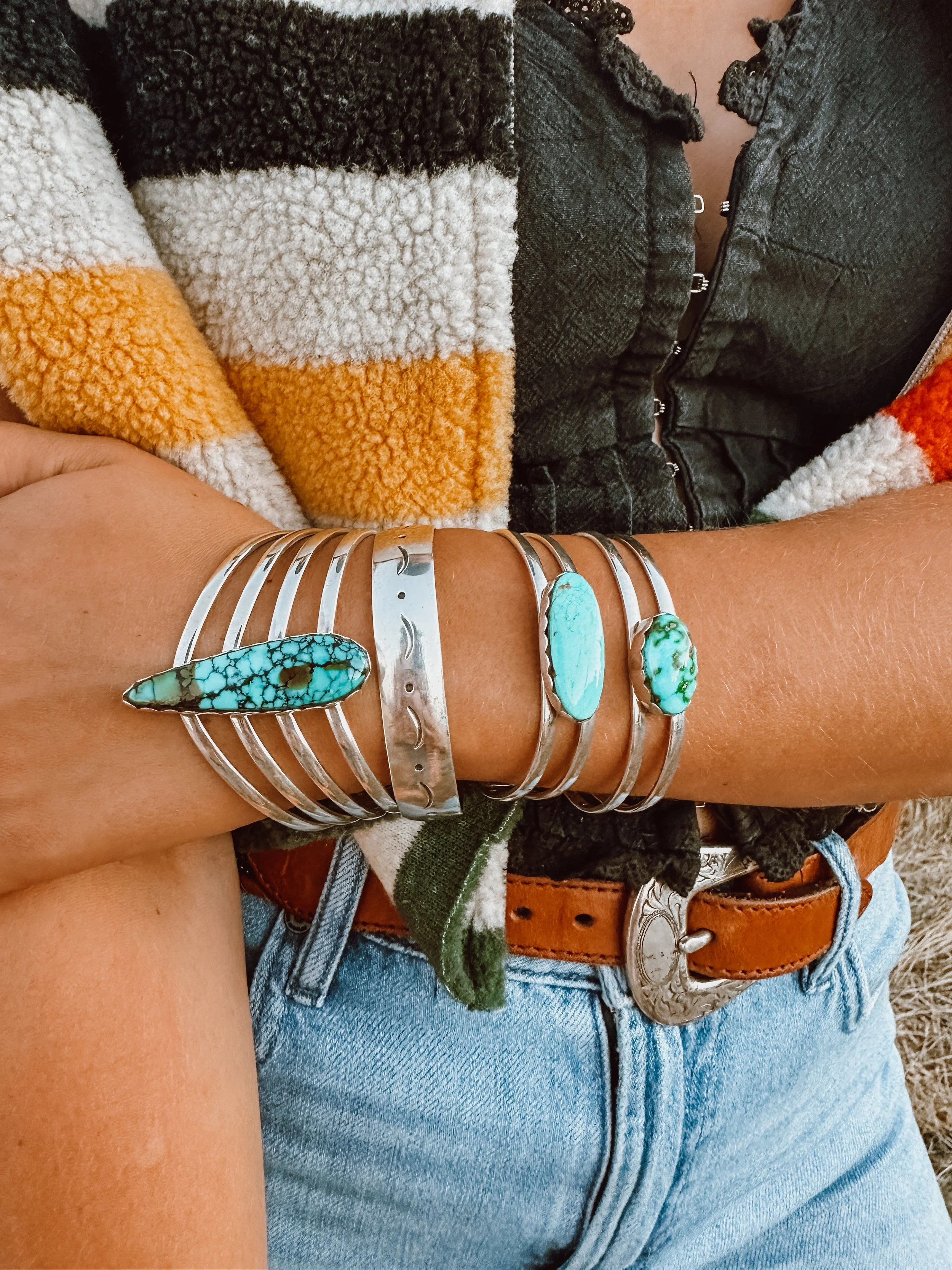 Turquoise Sweater Cuff