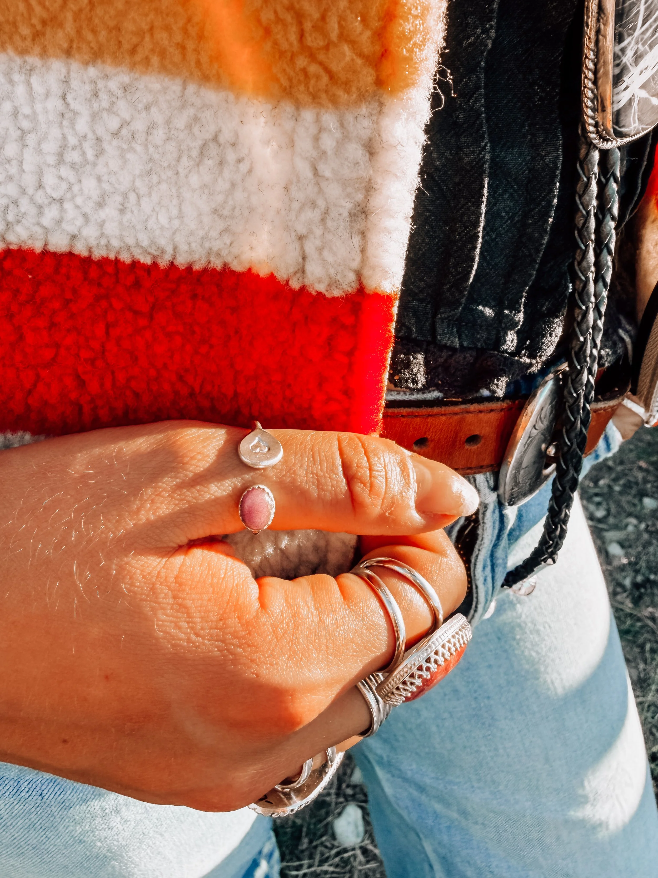 Adjustable Stone Stacker Ring