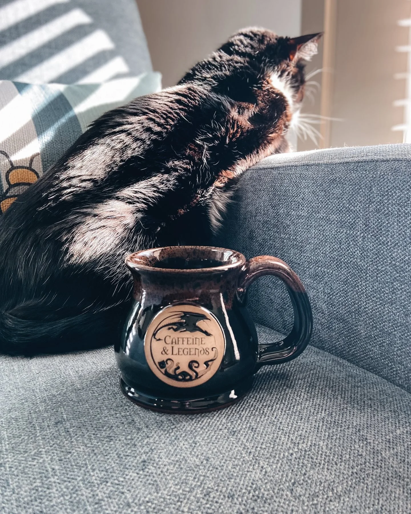Do you have a favorite mug? ☕️ 

I have so many favorite mugs; I&rsquo;ve asked myself an impossible question. But this stoneware mug from @caffeineandlegends is so stable and holds a perfect serving of coffee. The 2025 stoneware mug is sold out, but