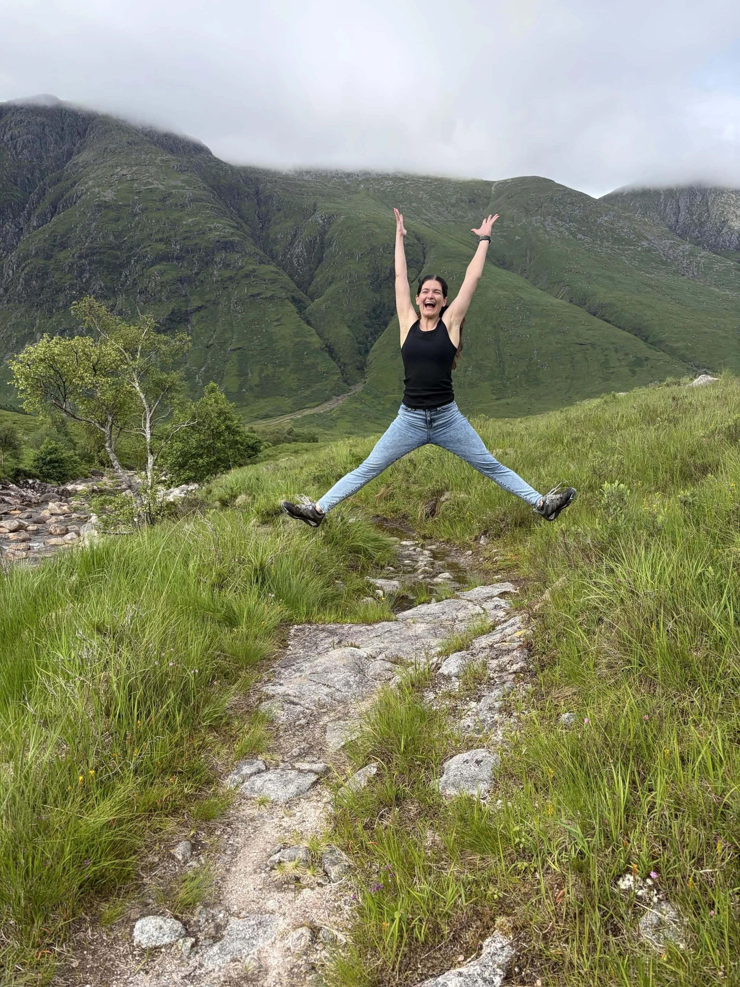 New author photo just dropped 😂

Does it could as a #throwbackthursday if this was just two weeks ago? Living the dream in the Glencoe Mountains, hiking beside countless waterfalls, squelching through muddy trails, and breathing clean air. I say thi