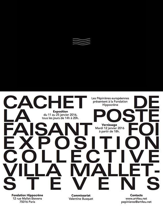 “Postcard Garden” exhibited at the group show “Date as Per Postmark” at the Hippocrene Foundation, Villa Mallet-Stevens (Paris, France).