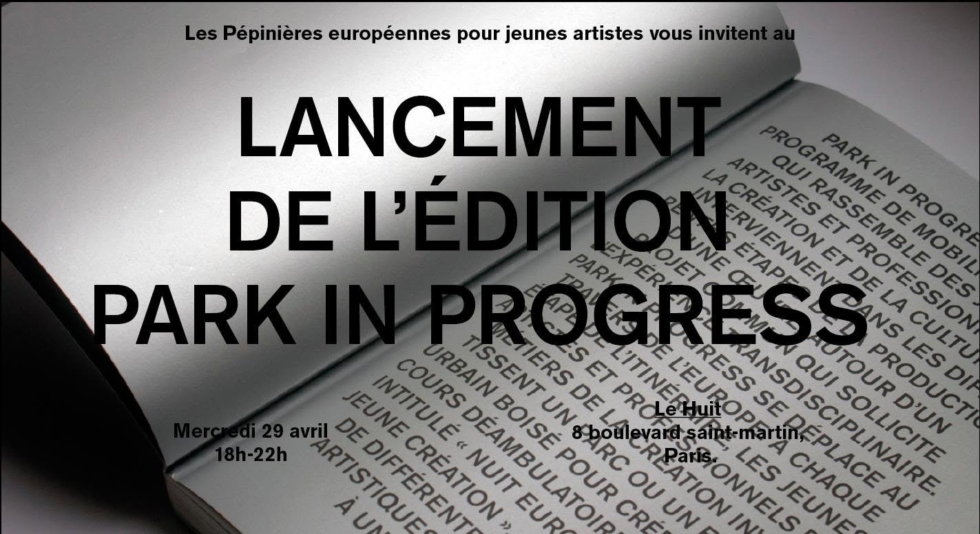 Book launch event “Park in Progress 2010-2014” (Paris, France).