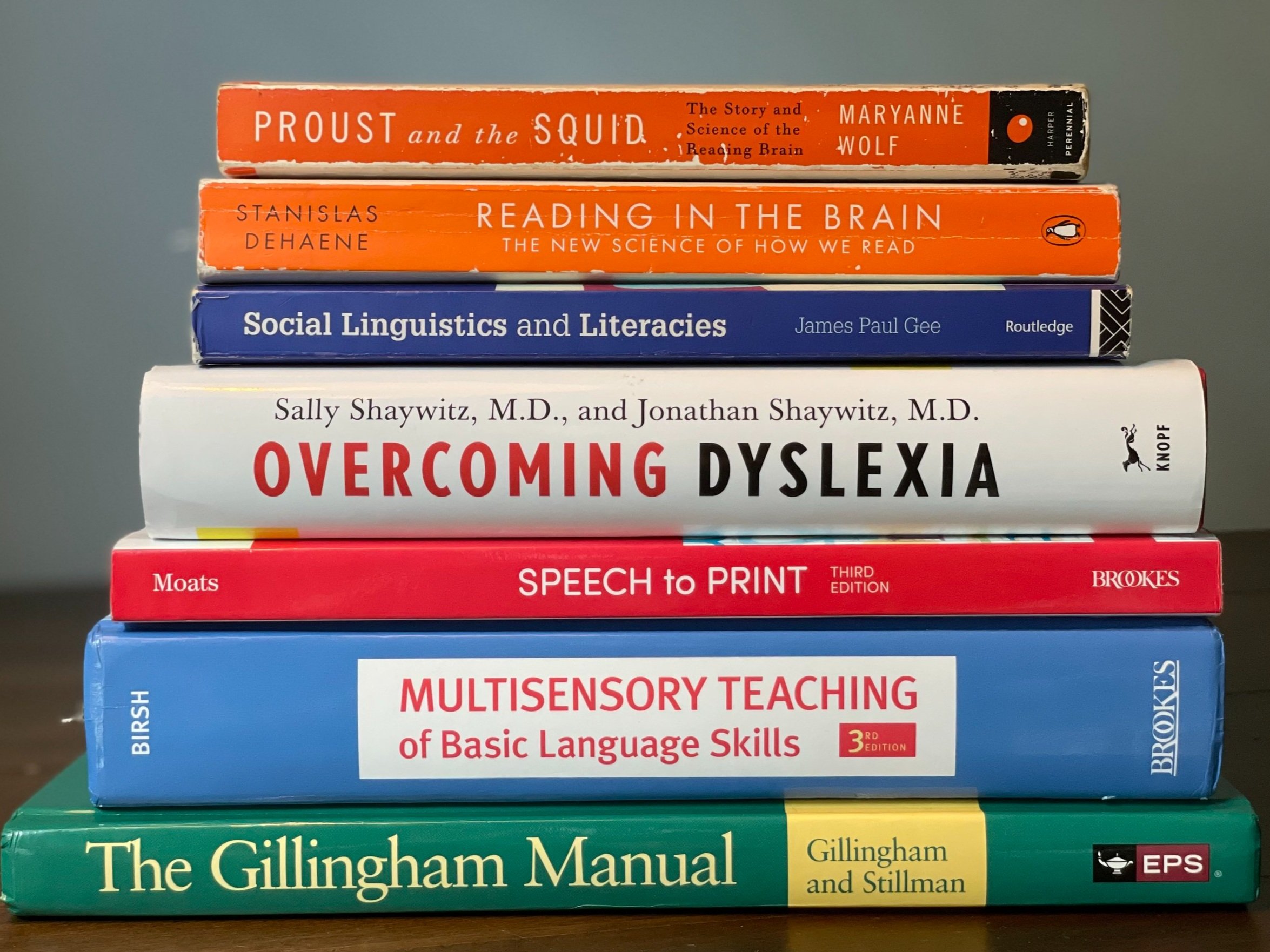 Research basis for Structured Literacy lessons including Orton Gillingham texts