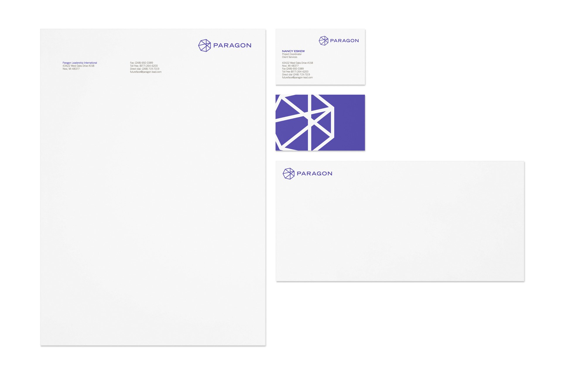 Stationery design for Paragon