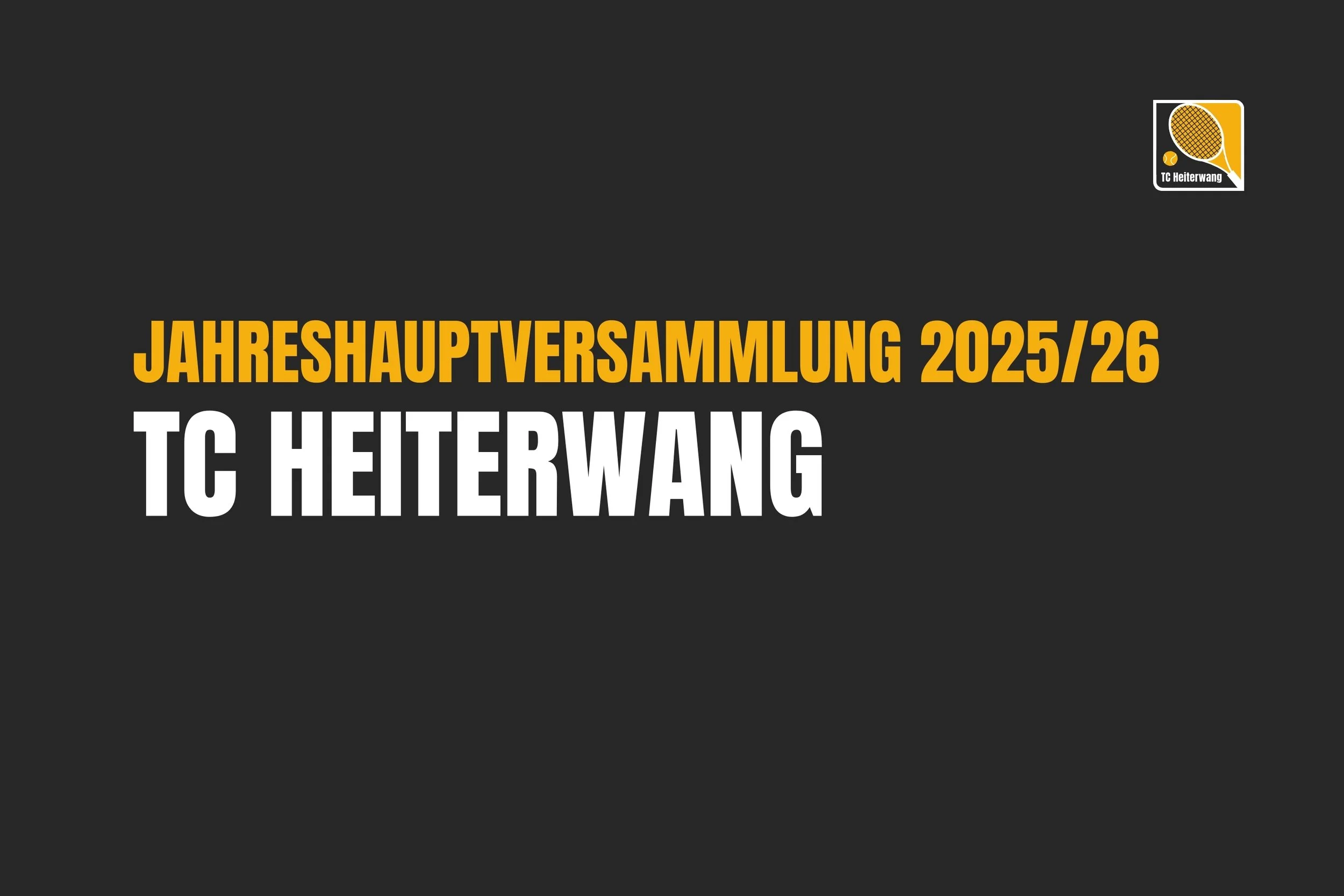 Jahreshauptversammlung 25/26