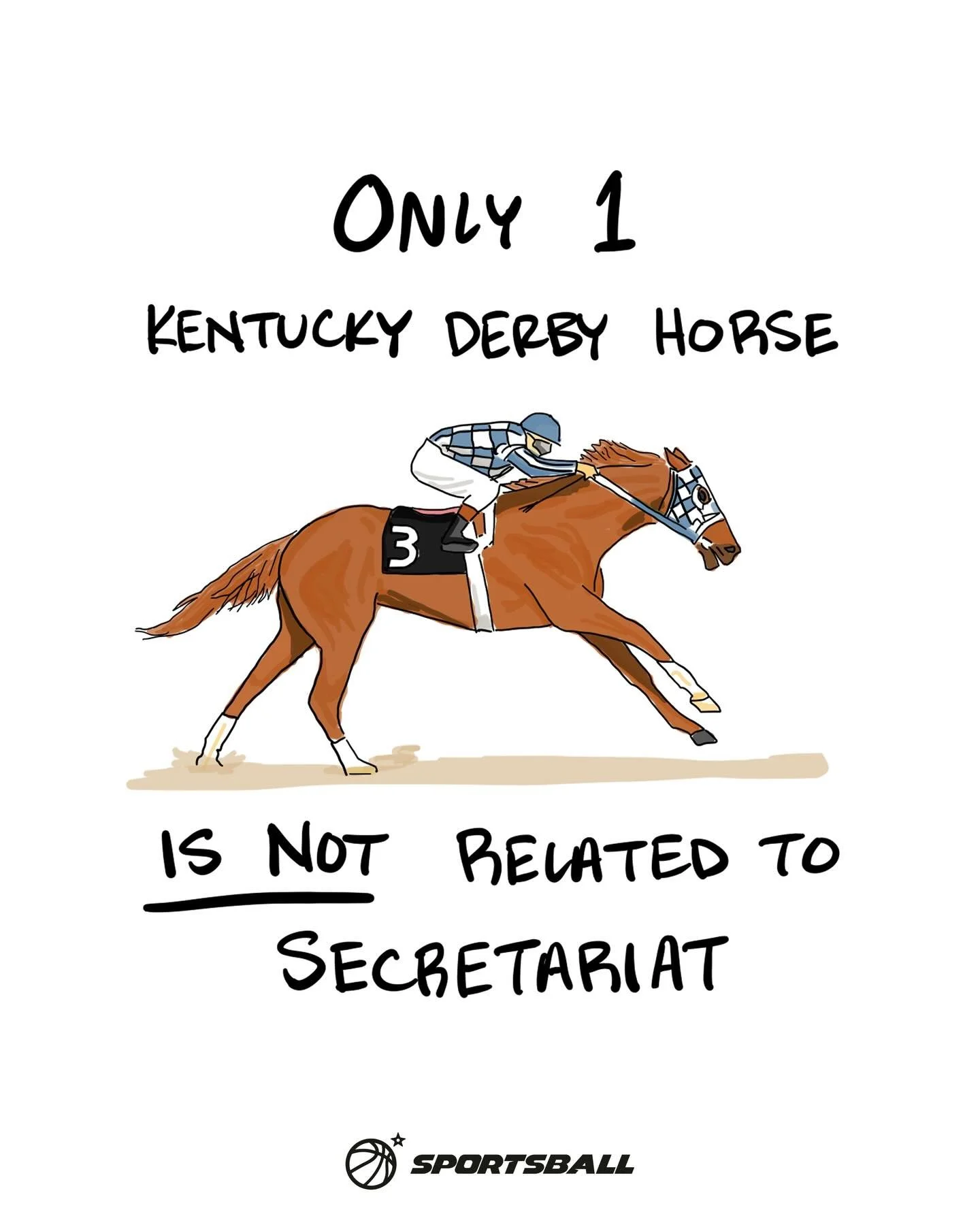 21 of 22 horses in the 2026 Kentucky Derby are direct descendants of Secretariat&nbsp;🐎

Every year this is everyone&rsquo;s favorite Derby stat, but it shouldn&rsquo;t surprise you anymore. Secretariat sired 663 foals over 40 years ago. Those foals