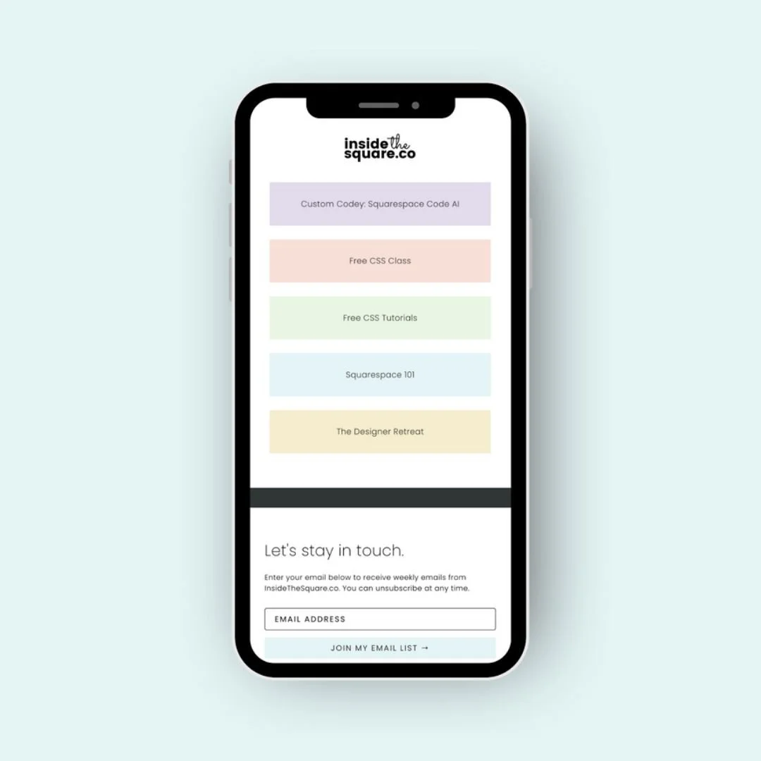 Link in Bio Alternative: Build Your Own Social Media Landing Page in Squarespace