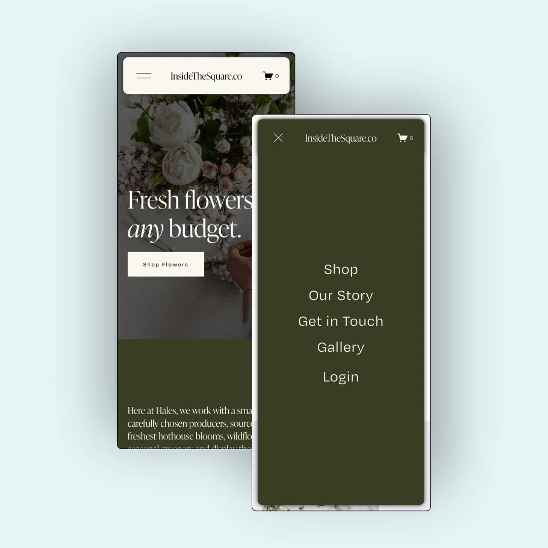 How to Make a Floating Mobile Navigation in Squarespace