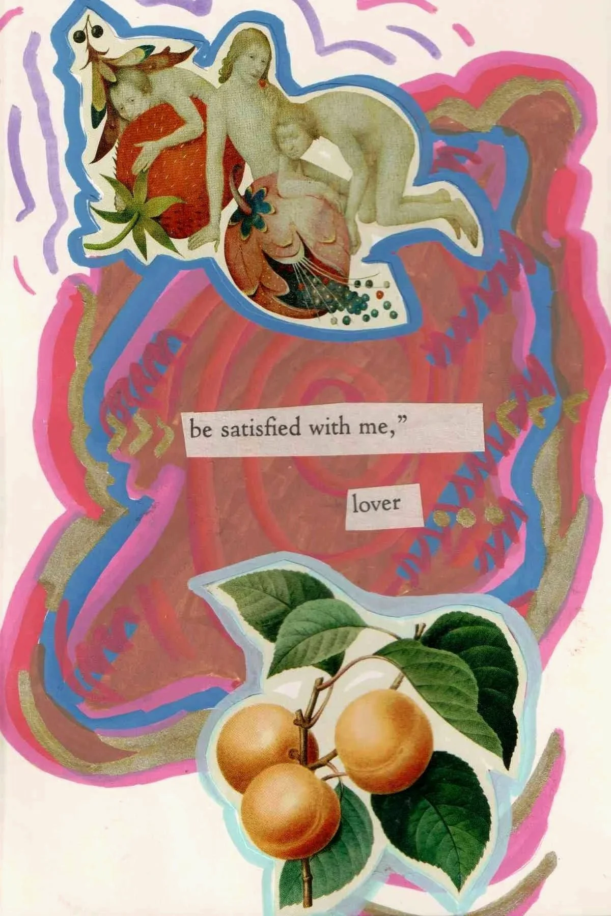 gouache, collage, acrylic marker