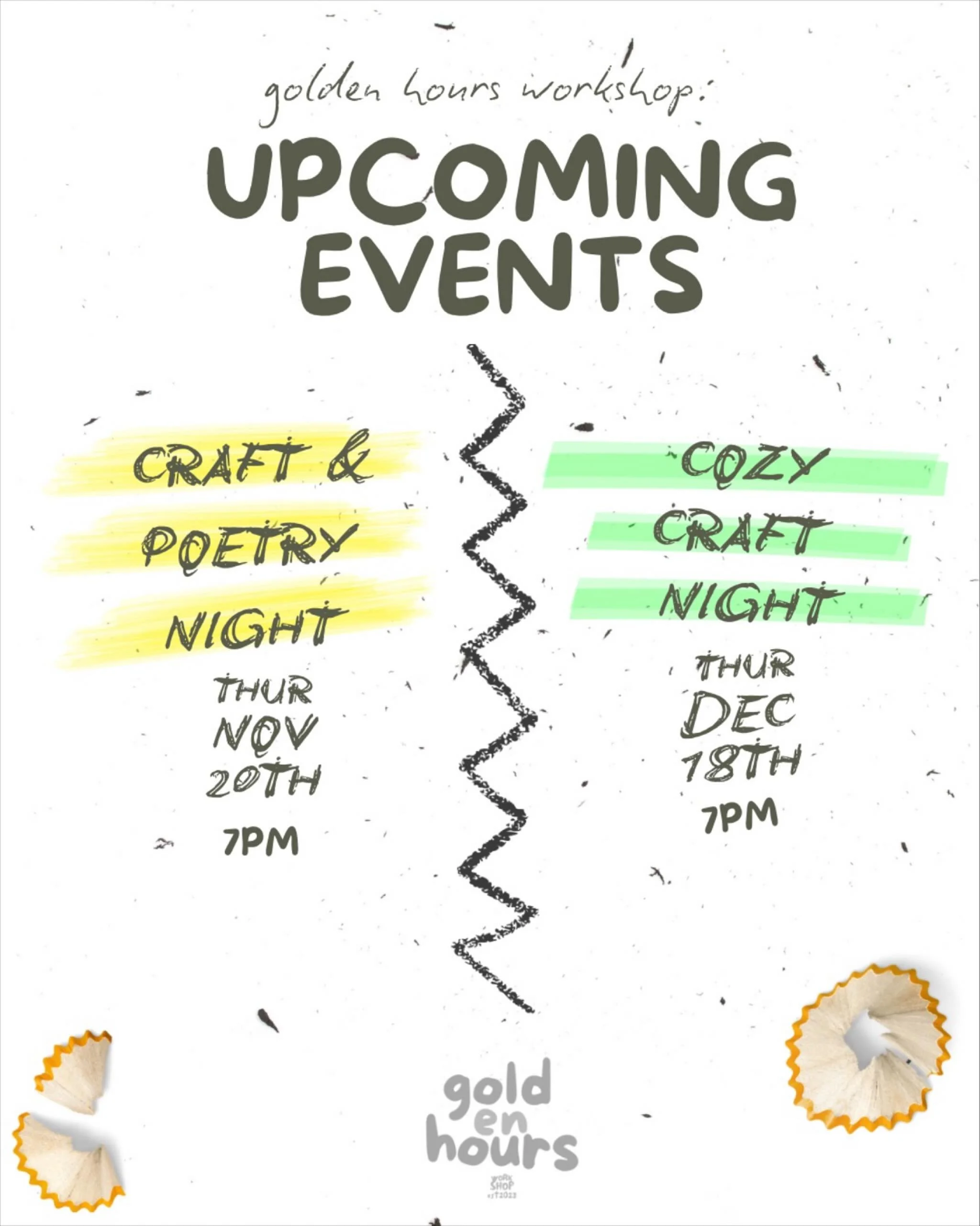 Upcoming opportunities to get poetic and creative with Golden Hours. ⭐️ mark your calendars! More details to come.

#writingworkshop #louisvilleky #queerky #writersofinstagram #writingprompts