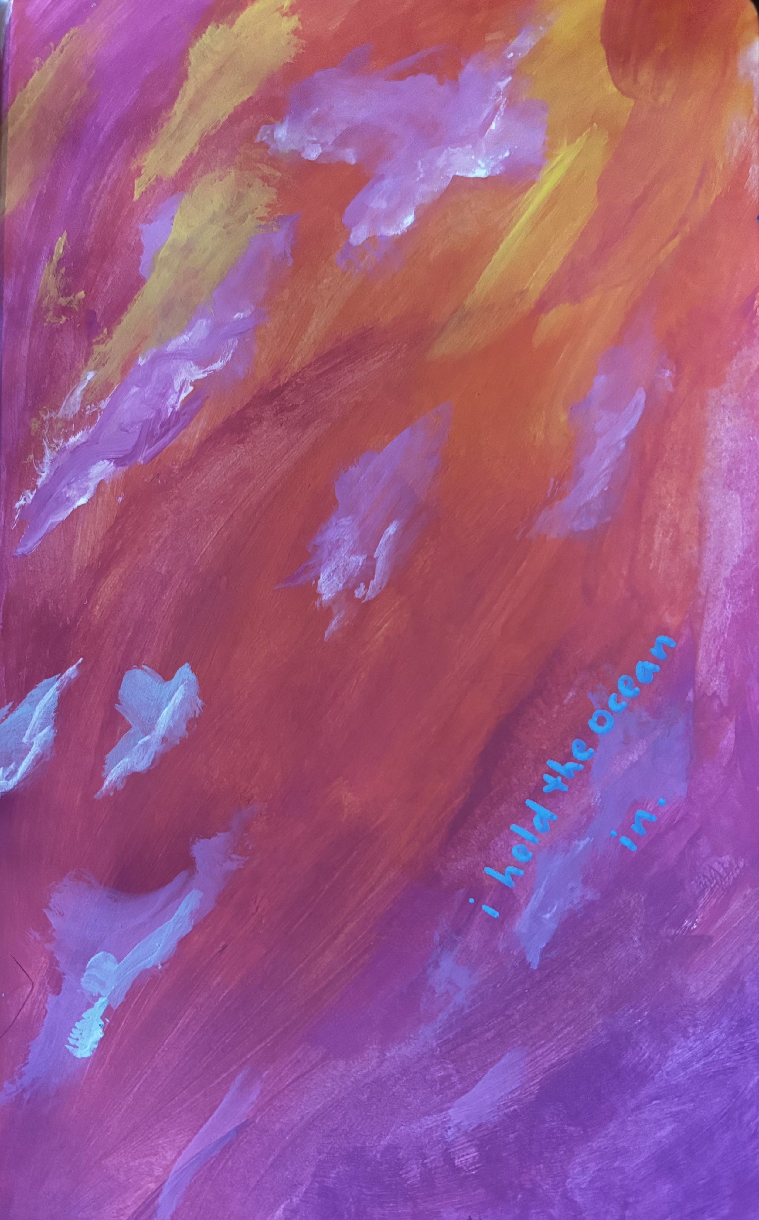 gouache, acrylic marker