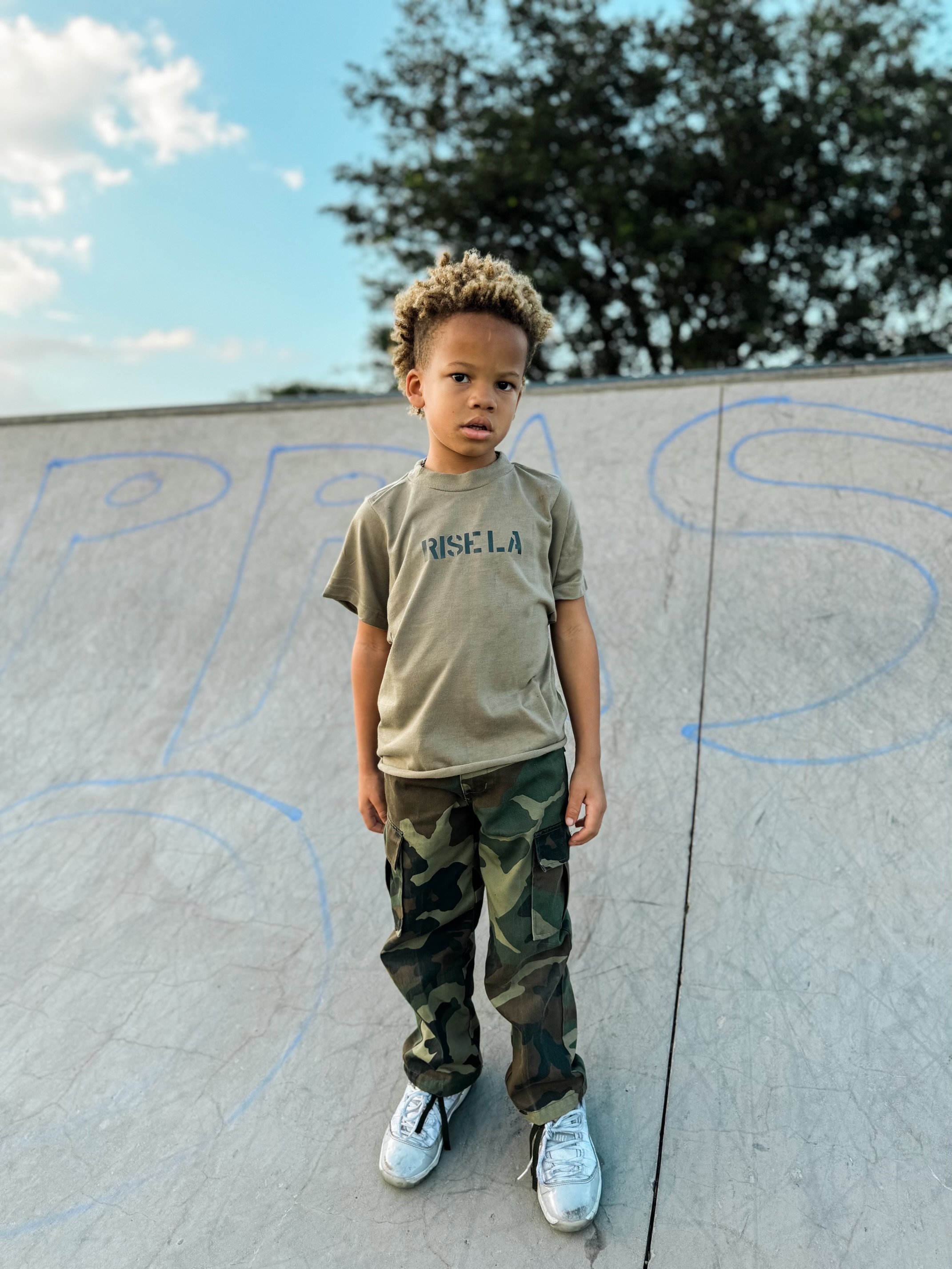 Kids Olive Tee