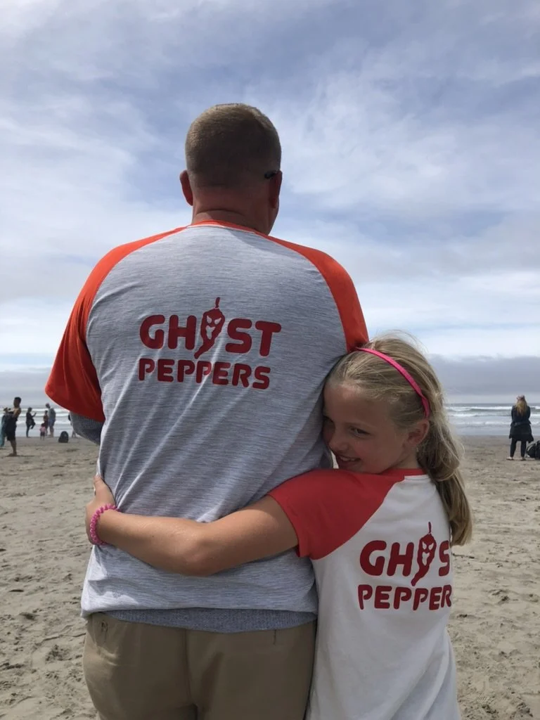 Age 8, in Seaside, Oregon for Soccer in the Sand.