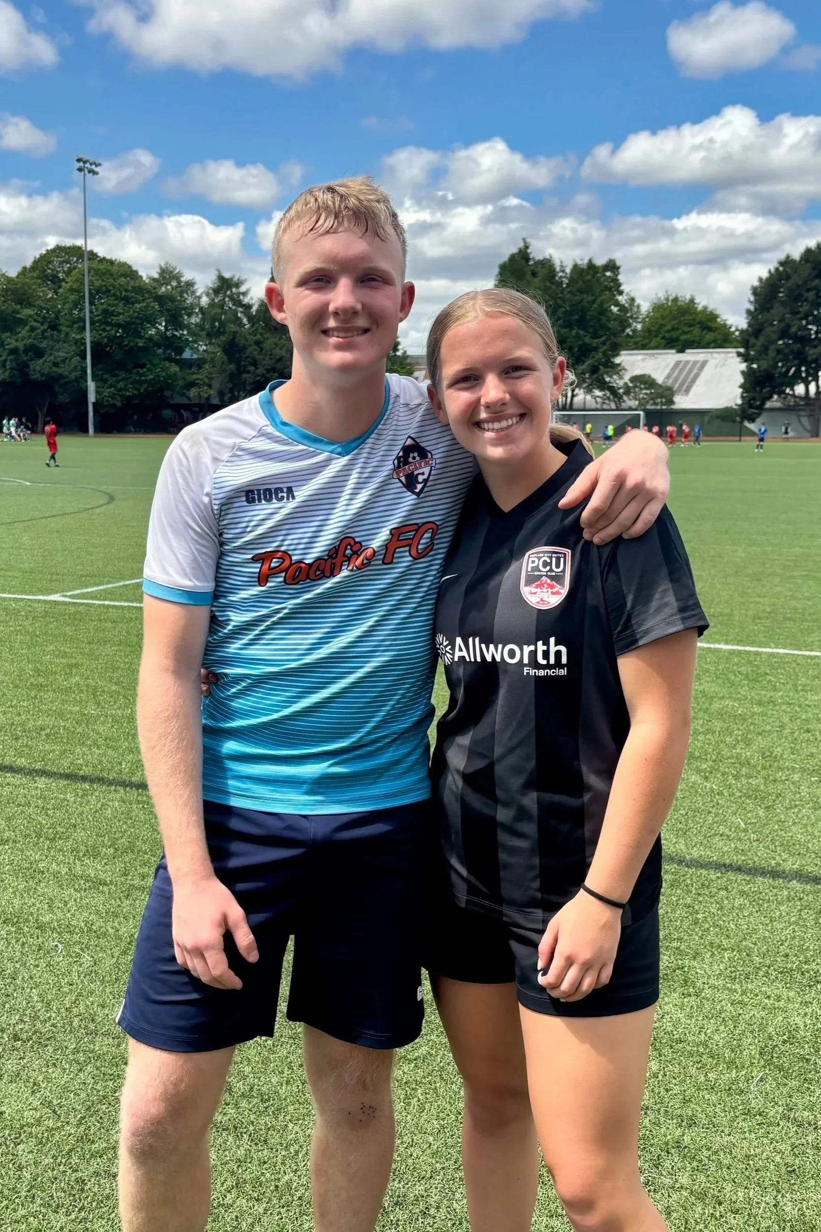 They play at two different clubs, but enjoy each other's games