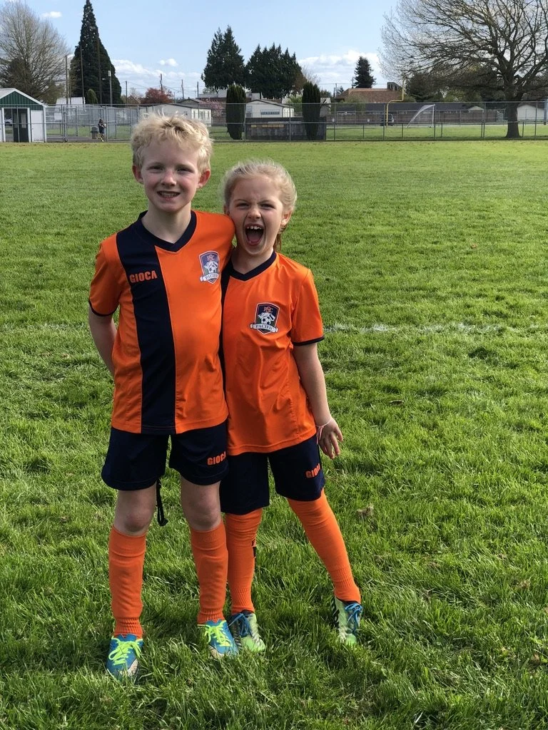 Pacific Soccer Club, about age 7