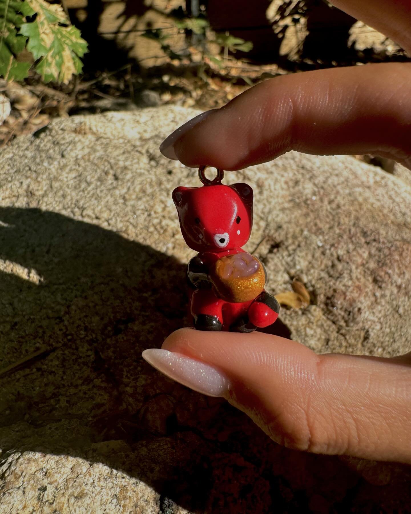 rice panda 🍚 out soon  #polymerclay #redpanda #southasianart #clayart #keychains