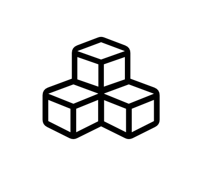 Optical illusion cube, building blocks