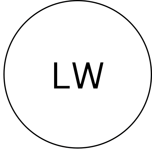 Circular logo with the letters "LW" in the center.