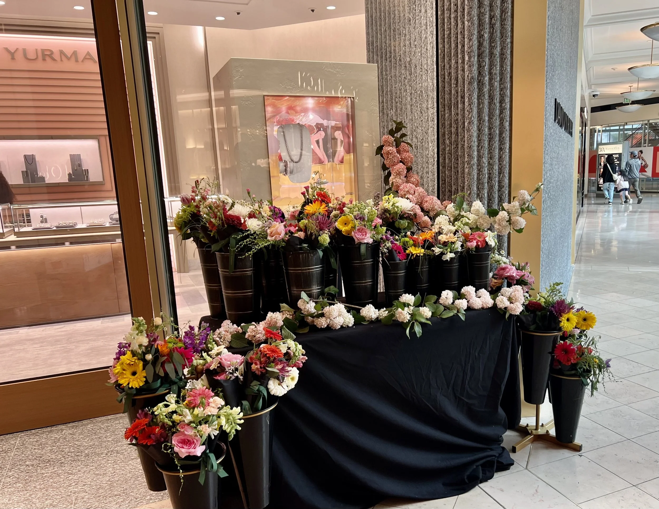 Bouquet bar floral experience for Portland corporate event