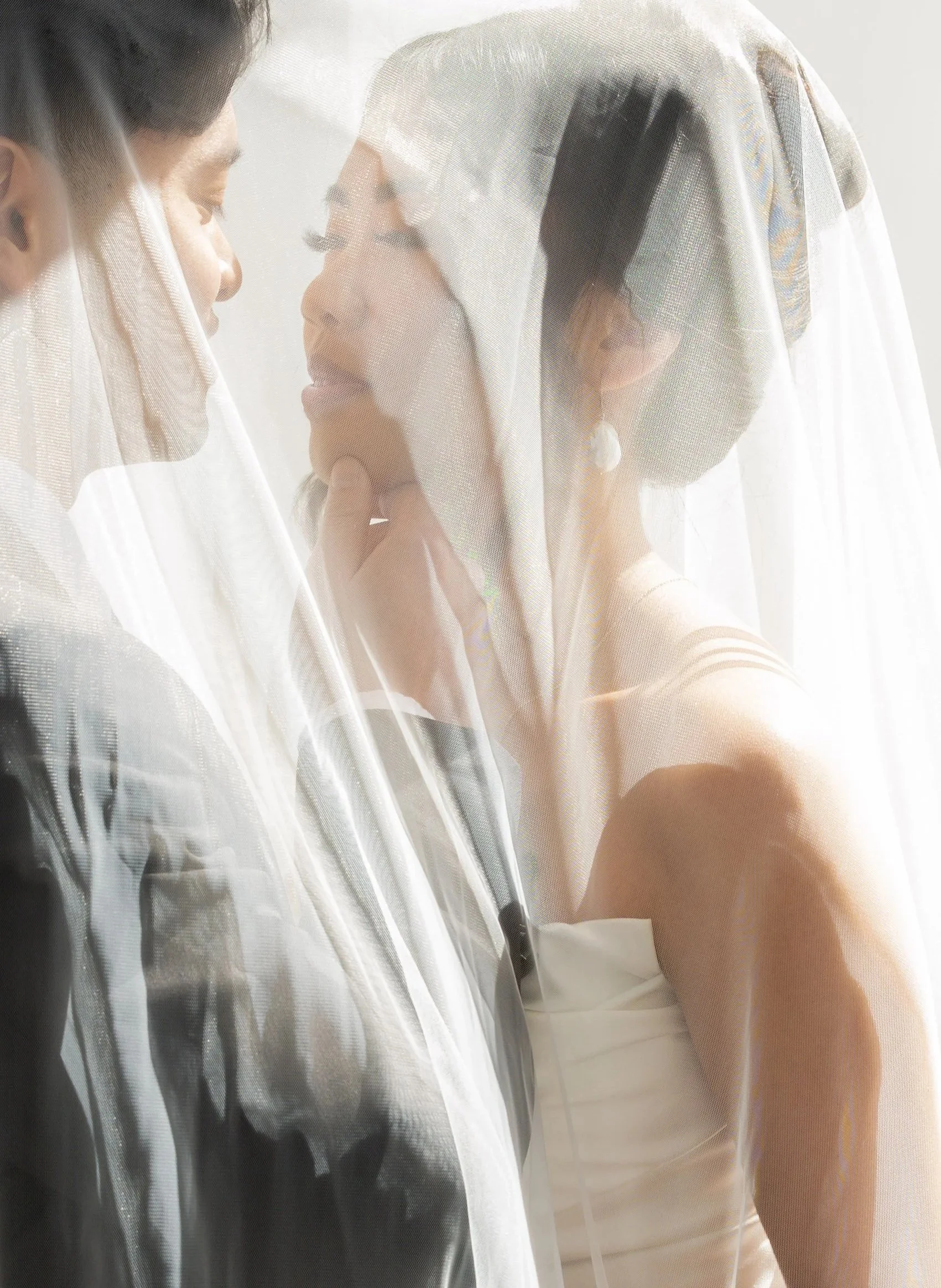 couple portrait in los angeles wedding