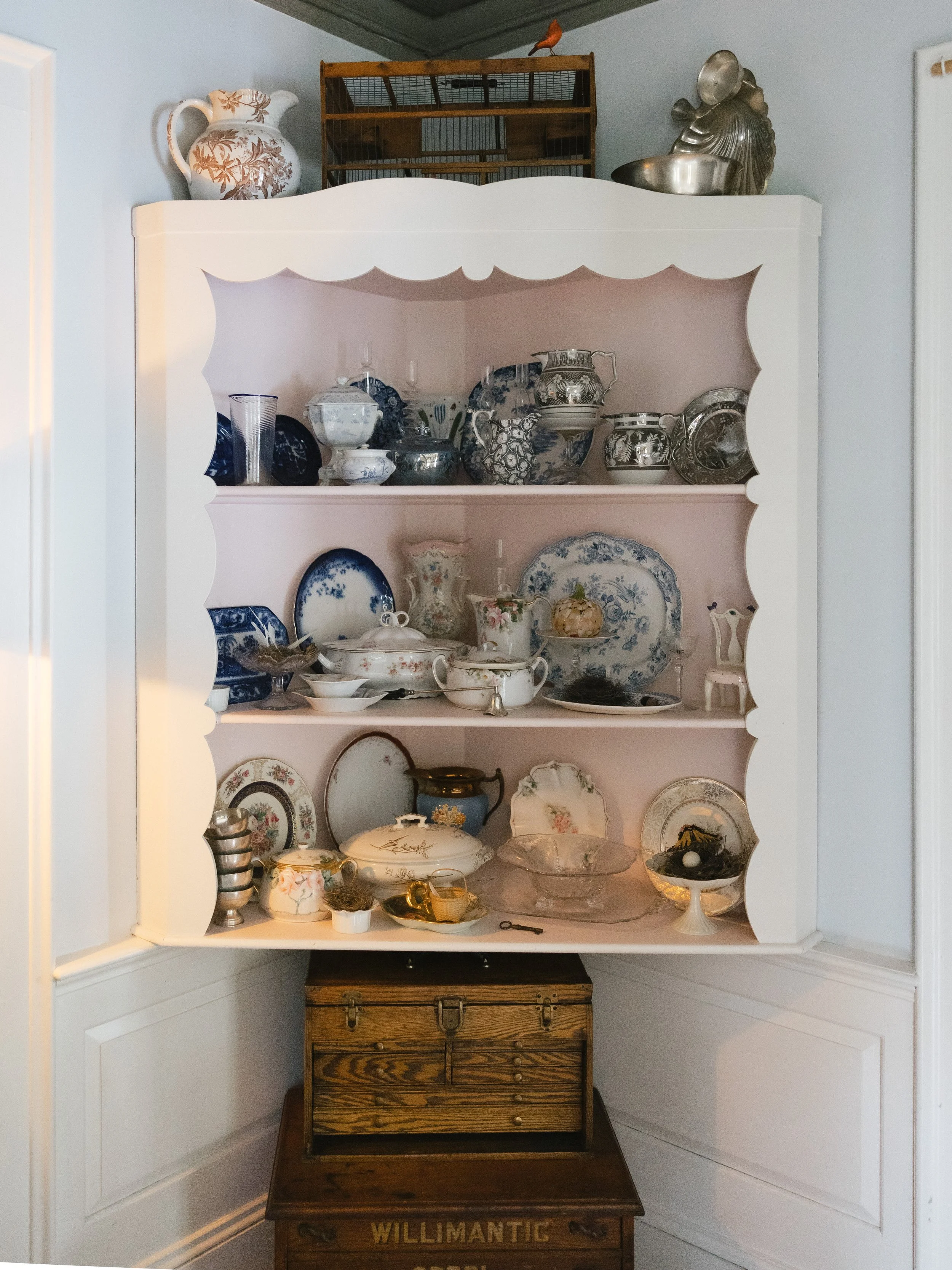 anitque decor in luxury berkshires wedding venue