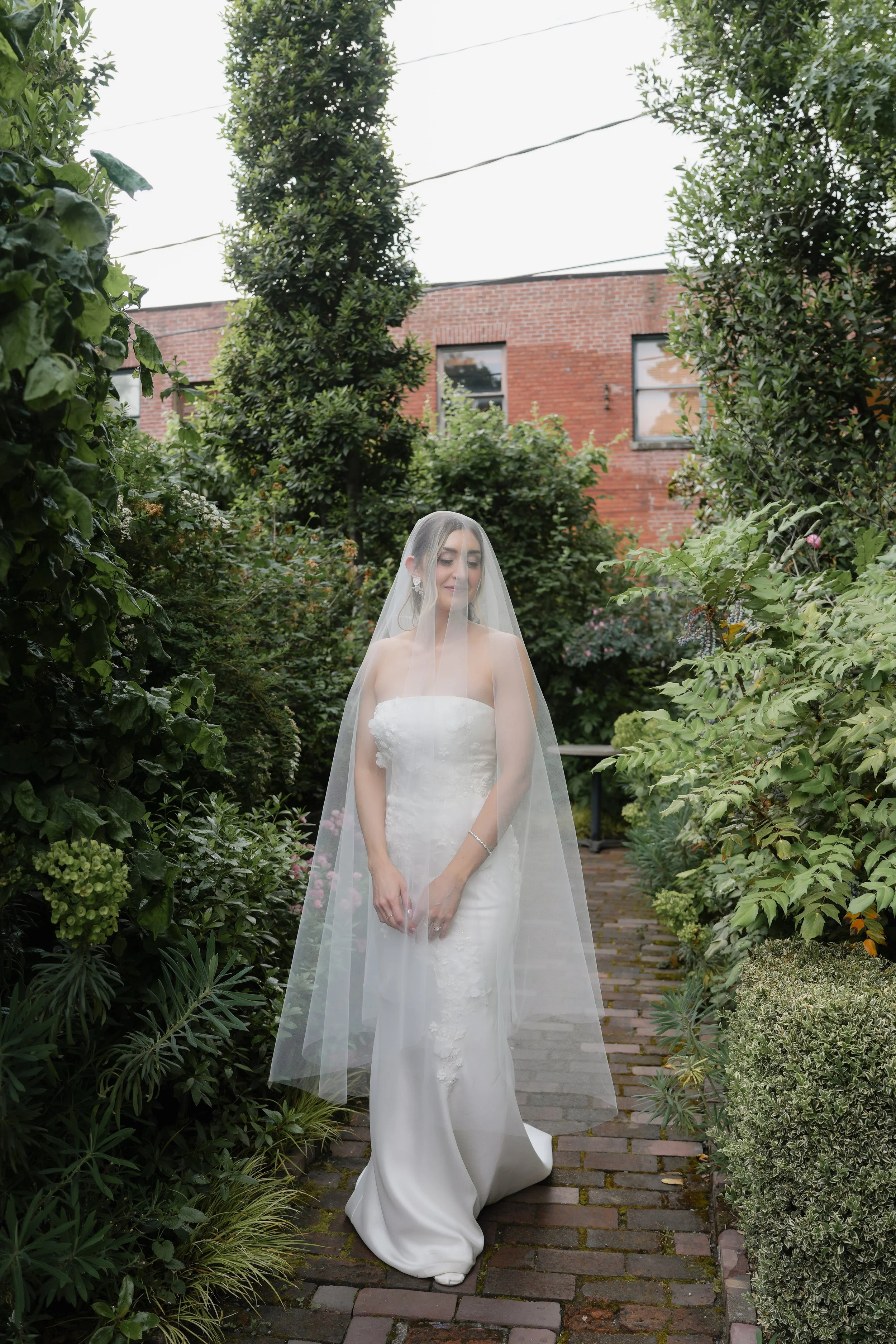 bridal portrait at the corson building