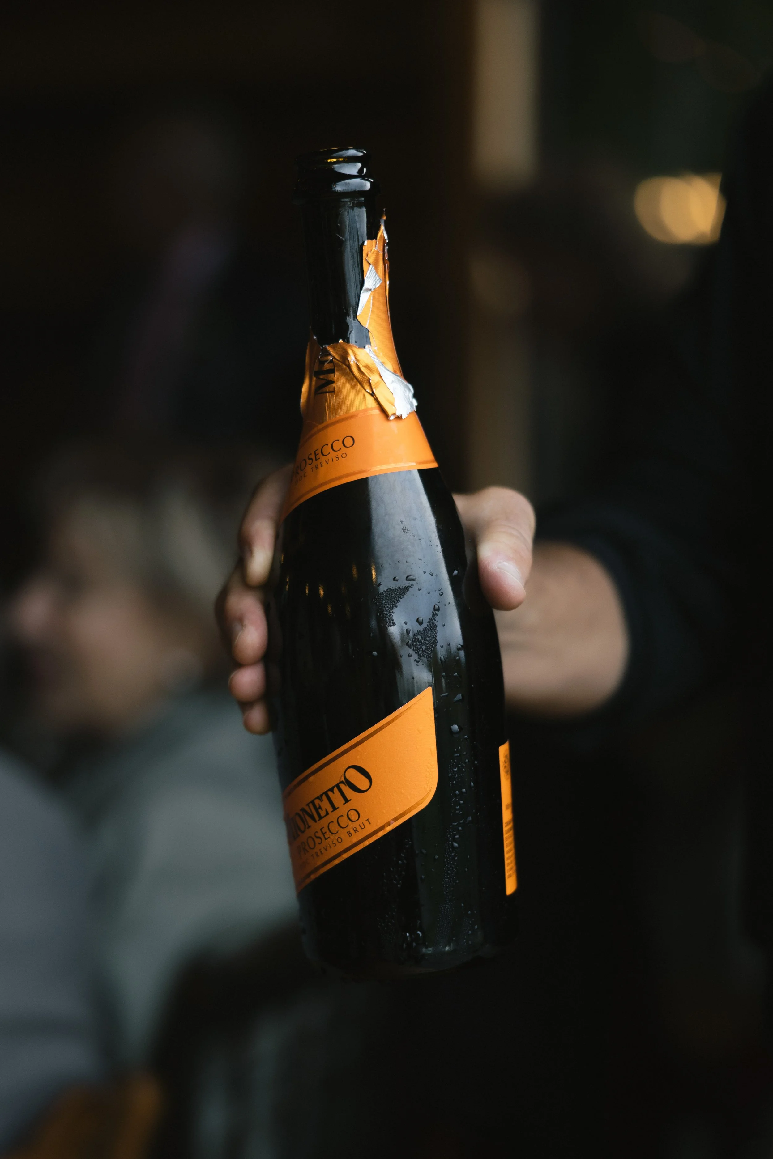 champagne at luxury wedding