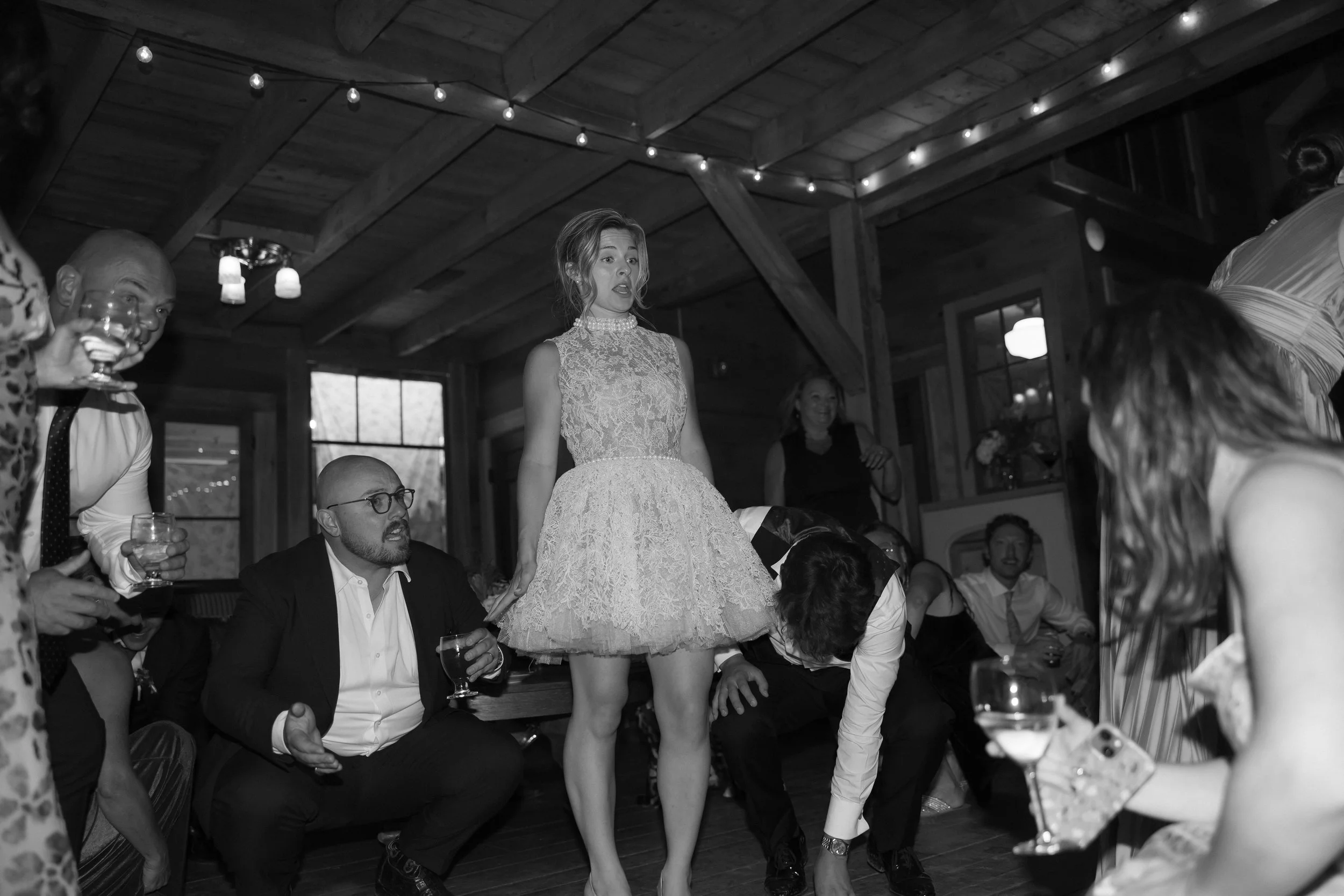 bride on the dance floor at gloriosa & co.