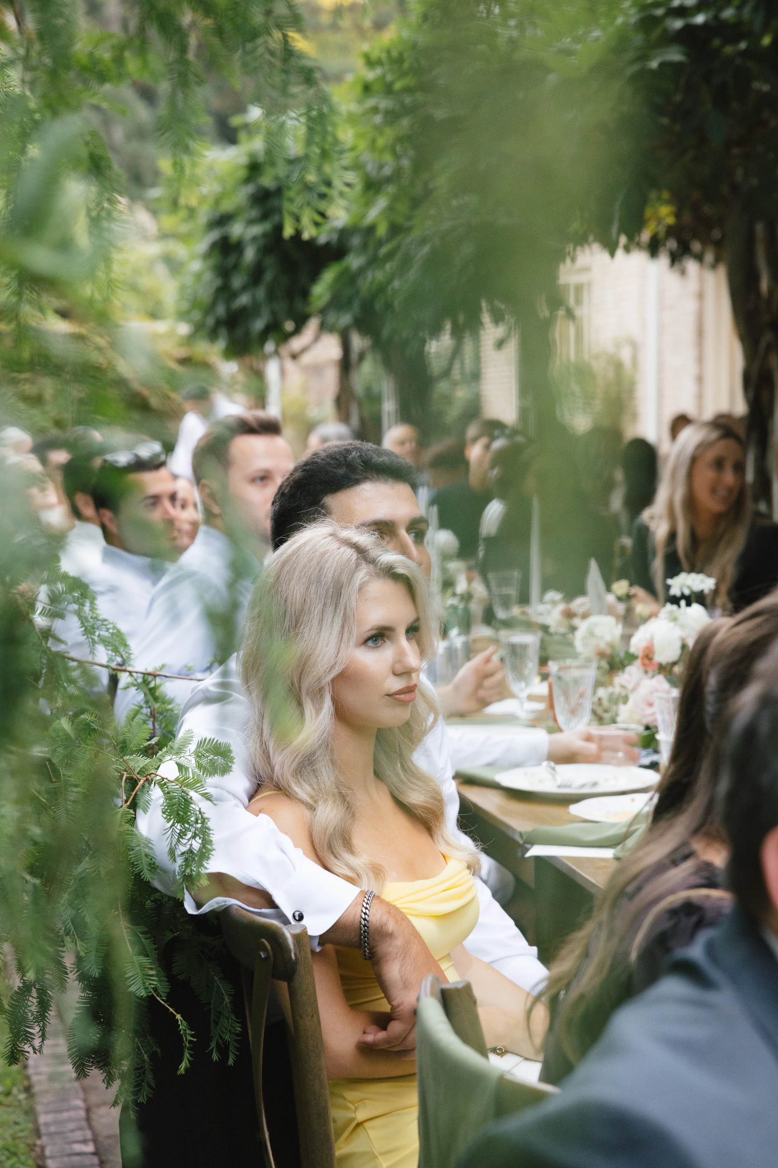 elegant outdoor wedding tablescape in washington