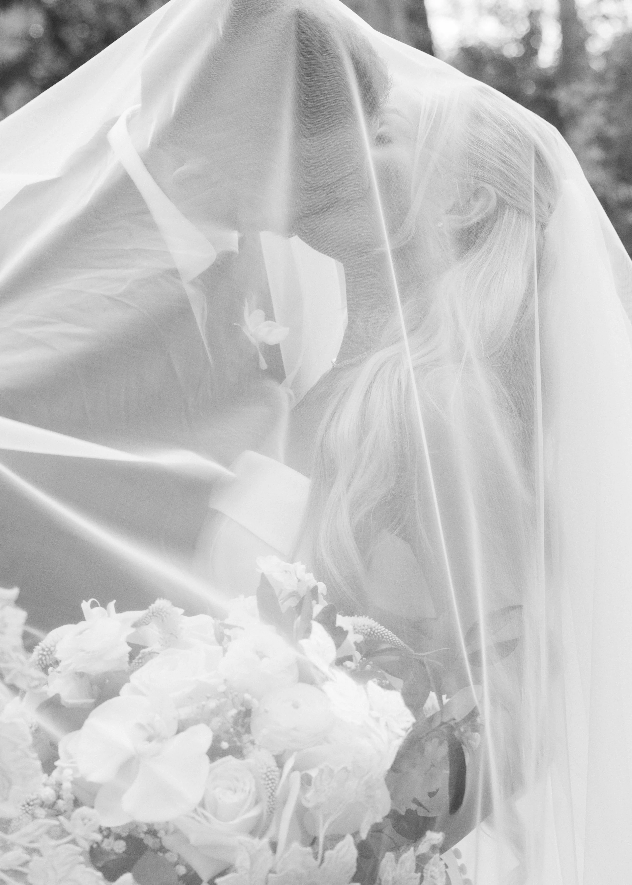 vancouver bride and groom portraits in soft, natural light