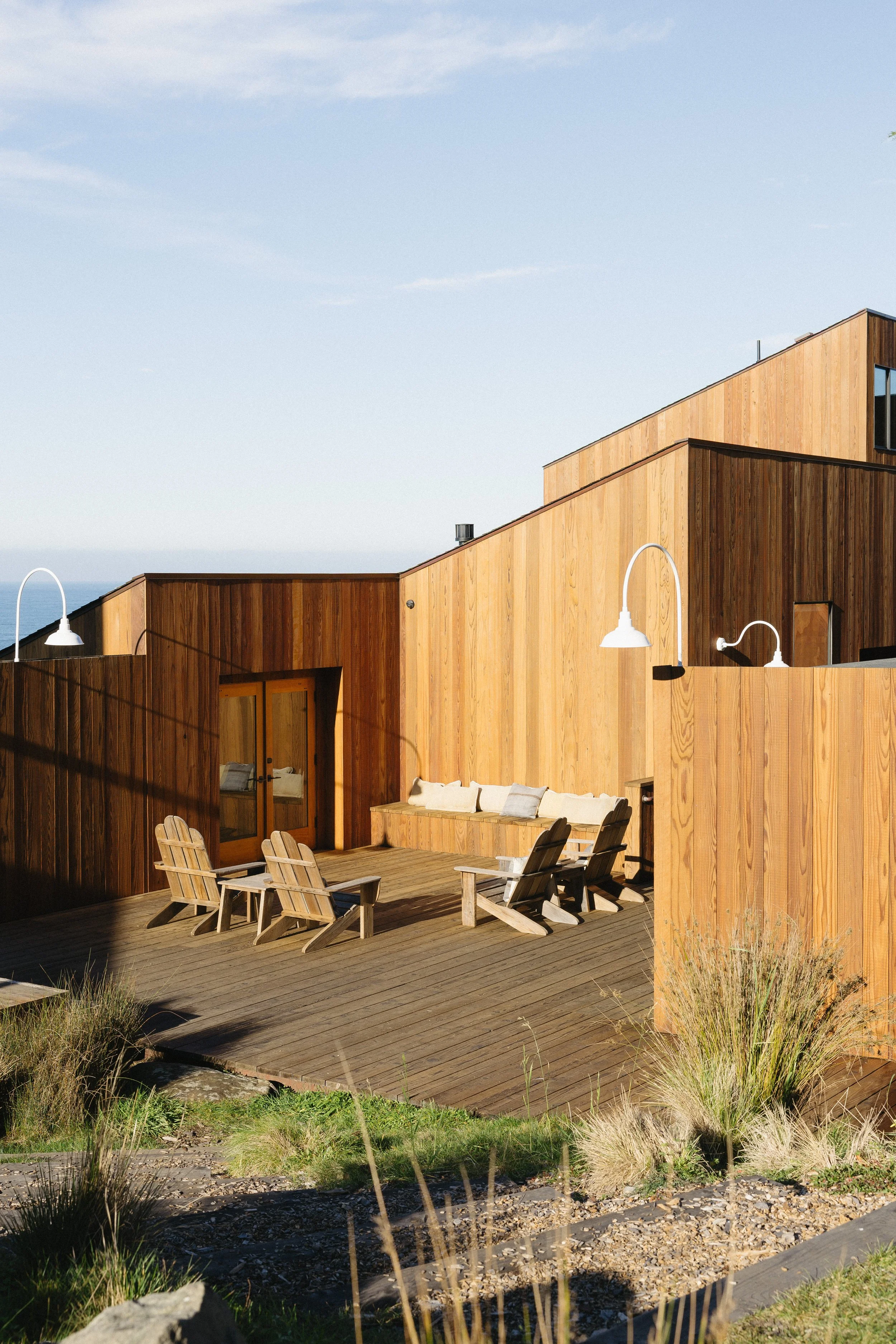 architectural details of sea ranch lodge reflecting refined northern california style