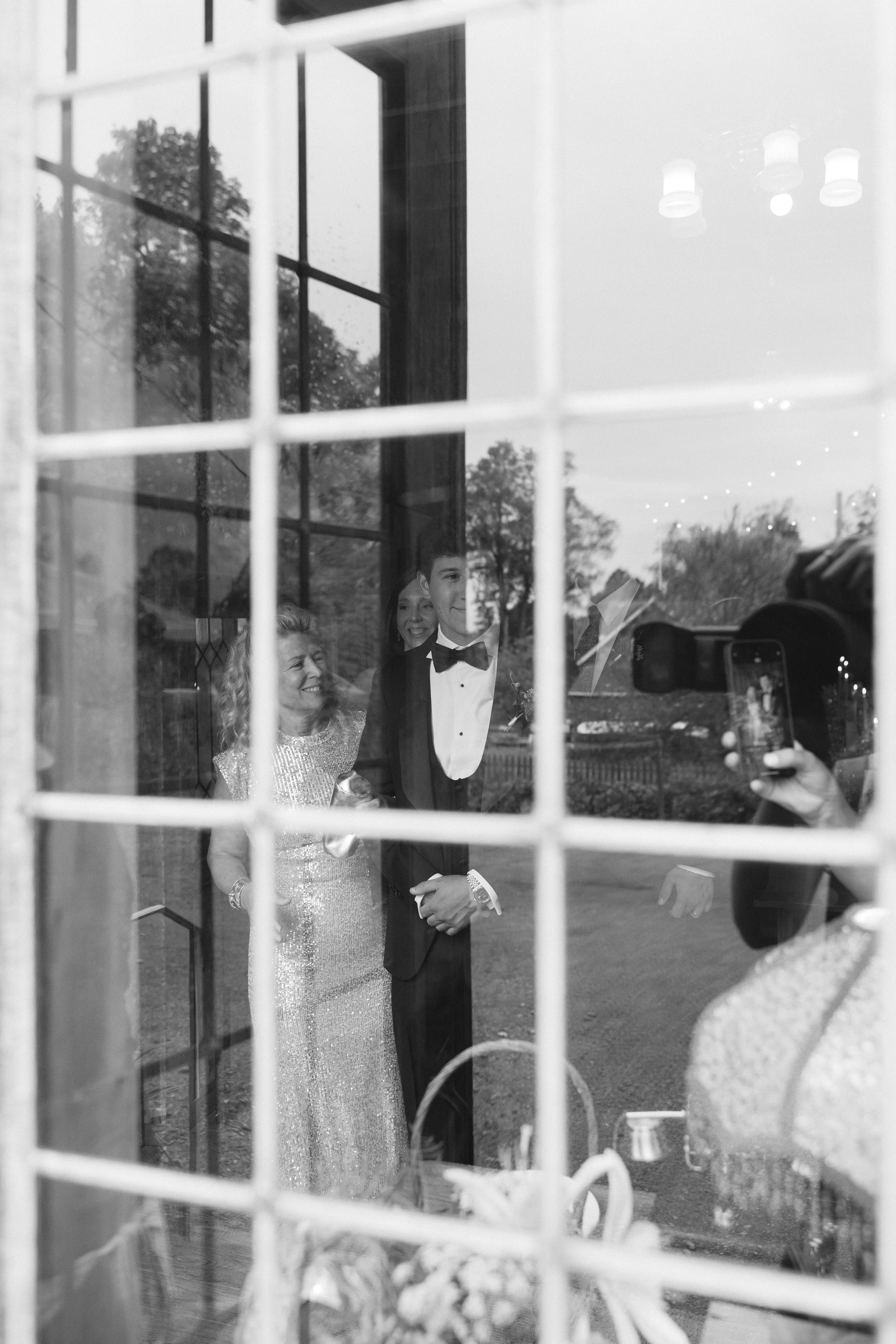 groom and mother of the groom at luxury east coast wedding venue