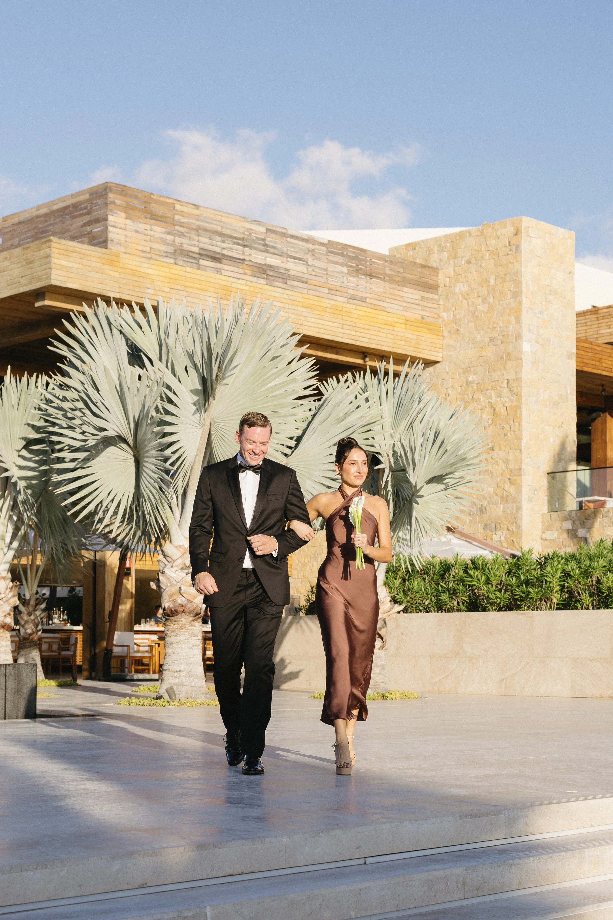 luxury destination wedding ceremony bridesmaids